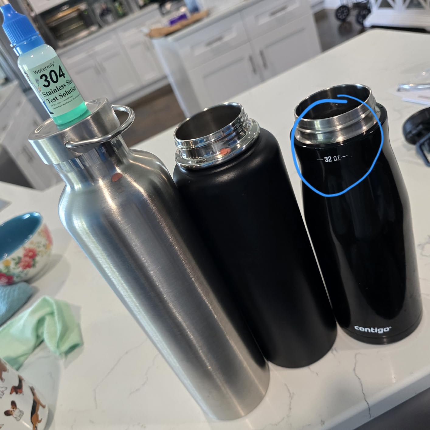 Contigo Cortland Chill 2.0 Blueberry Stainless Steel Water Bottle Vacuum-Insulated Spill-Proof Lid 24oz Ideal for Hot or Cold Drinks Interchangeable Lid Perfect for Kids & Adults customer photo 2
