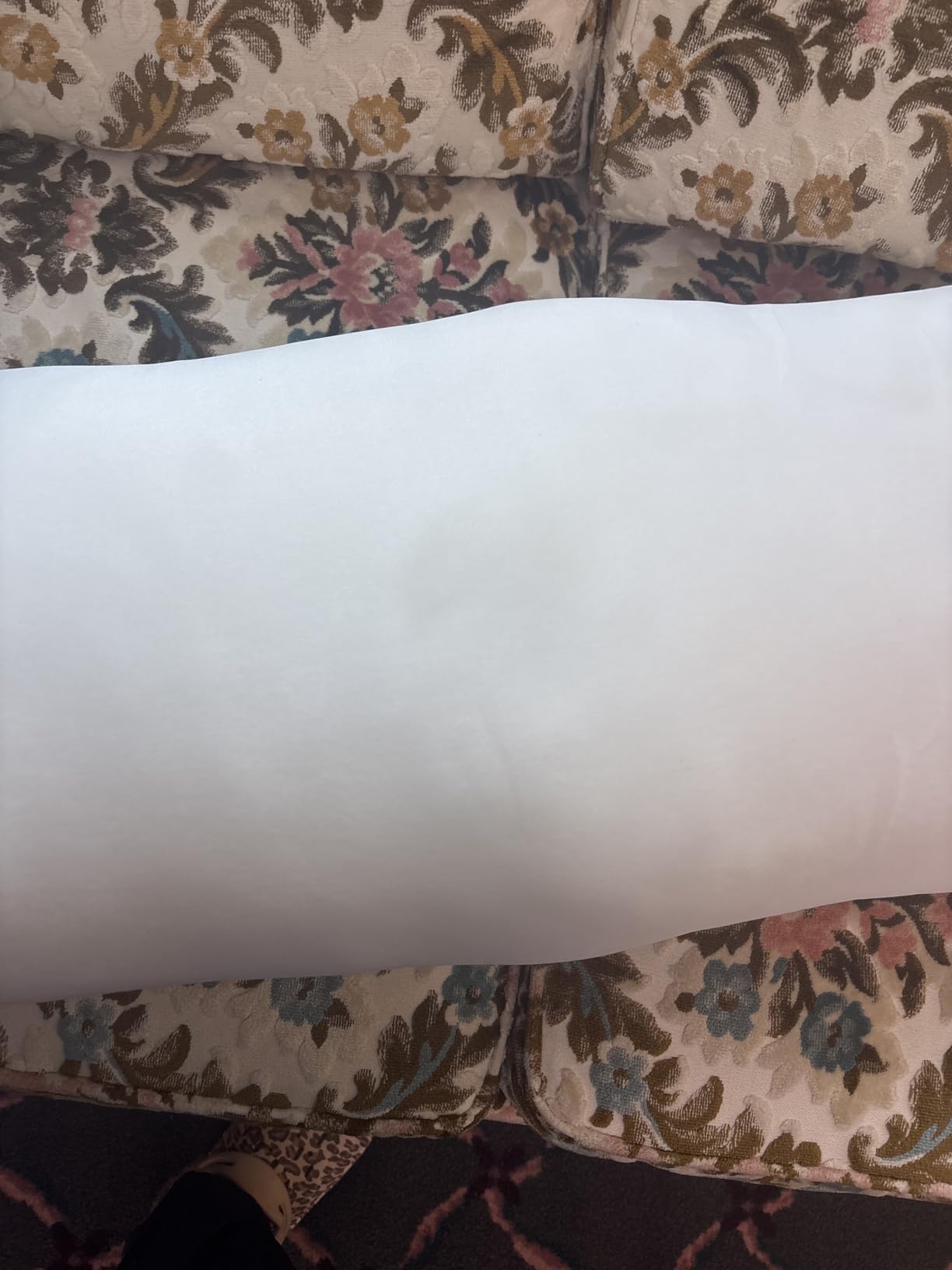 Rectangular Yoga Bolster Pillow for Restorative Yoga | Meditation Cushion for Yoga Practice, Yoga Cushion Foam Wedges, Prenatal support, Chest opening, Leg elevation customer photo 1