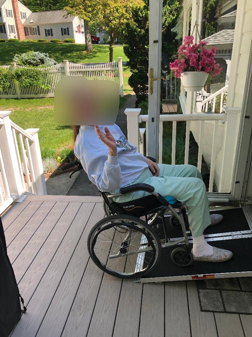 LEMNISCATE 2FT Portable Wheelchair Ramp Aluminum Non-Slip Handicap for Home | 800 lbs Capacity Lightweight Folding with Built-in Carry Handle Ready for Instant Use for Steps, Stairs, Thresholds, Garages customer photo 2