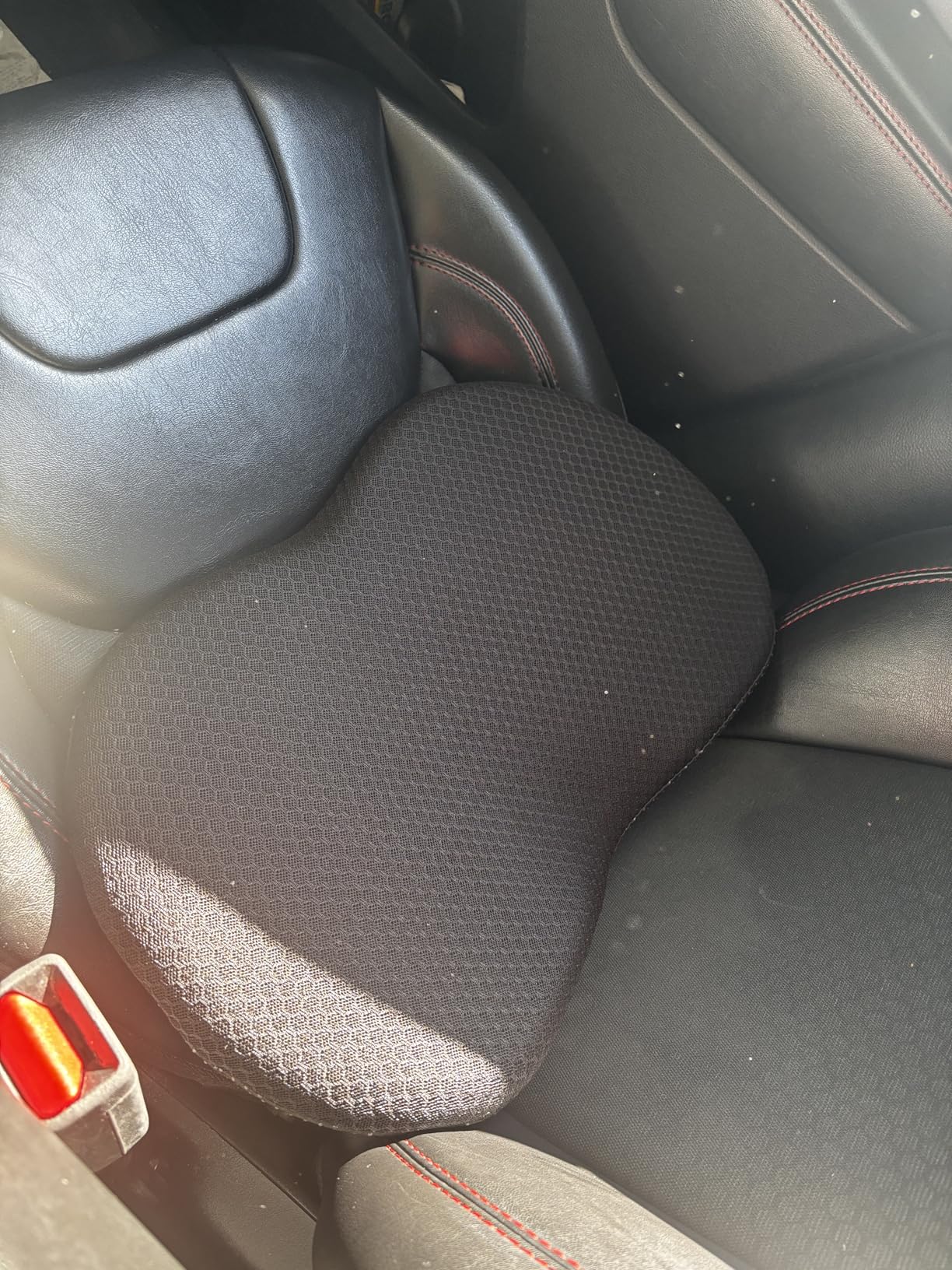 Livtribe Car Seat Cushion - Memory Foam Car Seat Pad - Sciatica & Lower Back Pain Relief - Car Seat Cushions for Driving - Road Trip Essentials for Drivers (Black) customer photo 1
