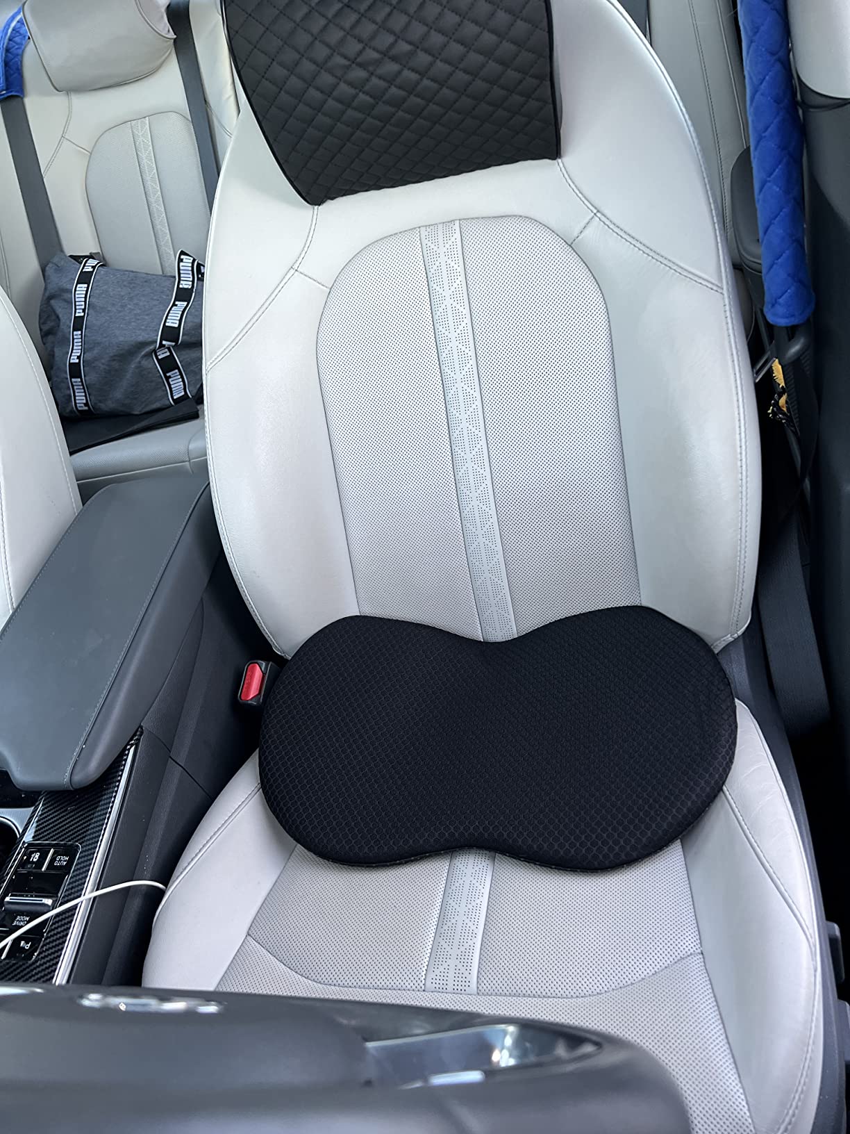 Livtribe Car Seat Cushion - Memory Foam Car Seat Pad - Sciatica & Lower Back Pain Relief - Car Seat Cushions for Driving - Road Trip Essentials for Drivers (Black) customer photo 2
