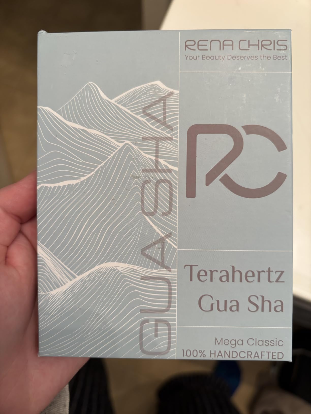 Rena Chris Gua Sha Facial Tools, Stainless Steel Guasha Tool for Acupuncture, Manual Massage Tool for Jawline Sculpting and Puffiness Reducing, Gua Sha Facial Massage Tool, Skin-Care Gift (Silver) customer photo 2