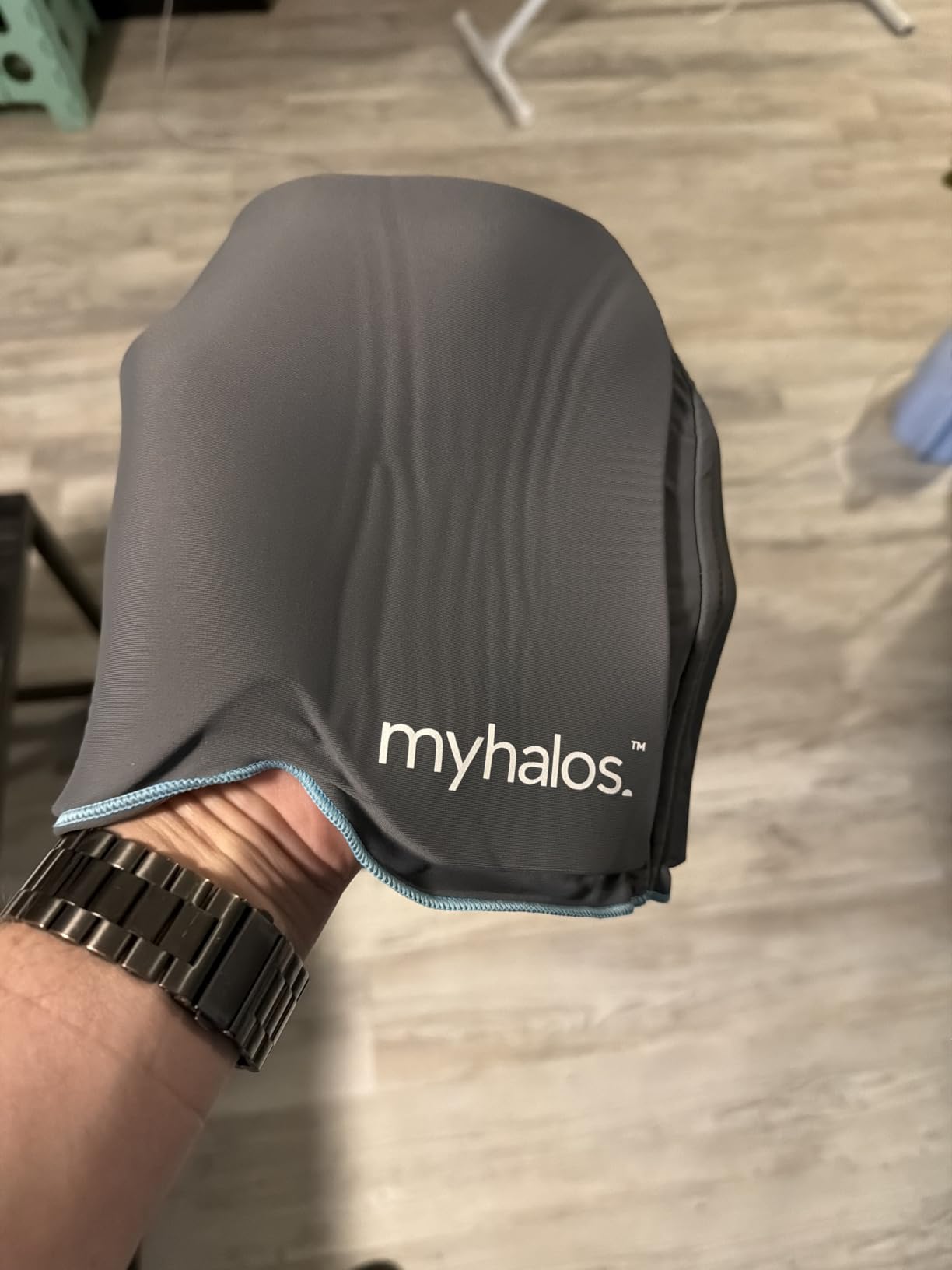 MyHalos Migraine & Headache Relief Cap, 30% More Gel, Hot & Cold Ice Wrap | Stays Cold Longer for Deeper Relief, Hot & Cold Therapy, Soothes Tension, Sinus Pain & Hangovers, Flexible, Freezer Safe Grey customer photo 1
