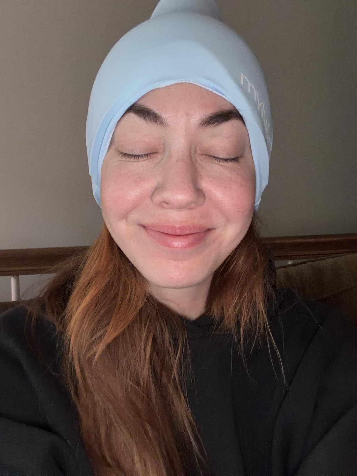 MyHalos Migraine & Headache Relief Cap, 30% More Gel, Hot & Cold Ice Wrap | Stays Cold Longer for Deeper Relief, Hot & Cold Therapy, Soothes Tension, Sinus Pain & Hangovers, Flexible, Freezer Safe Grey customer photo 2