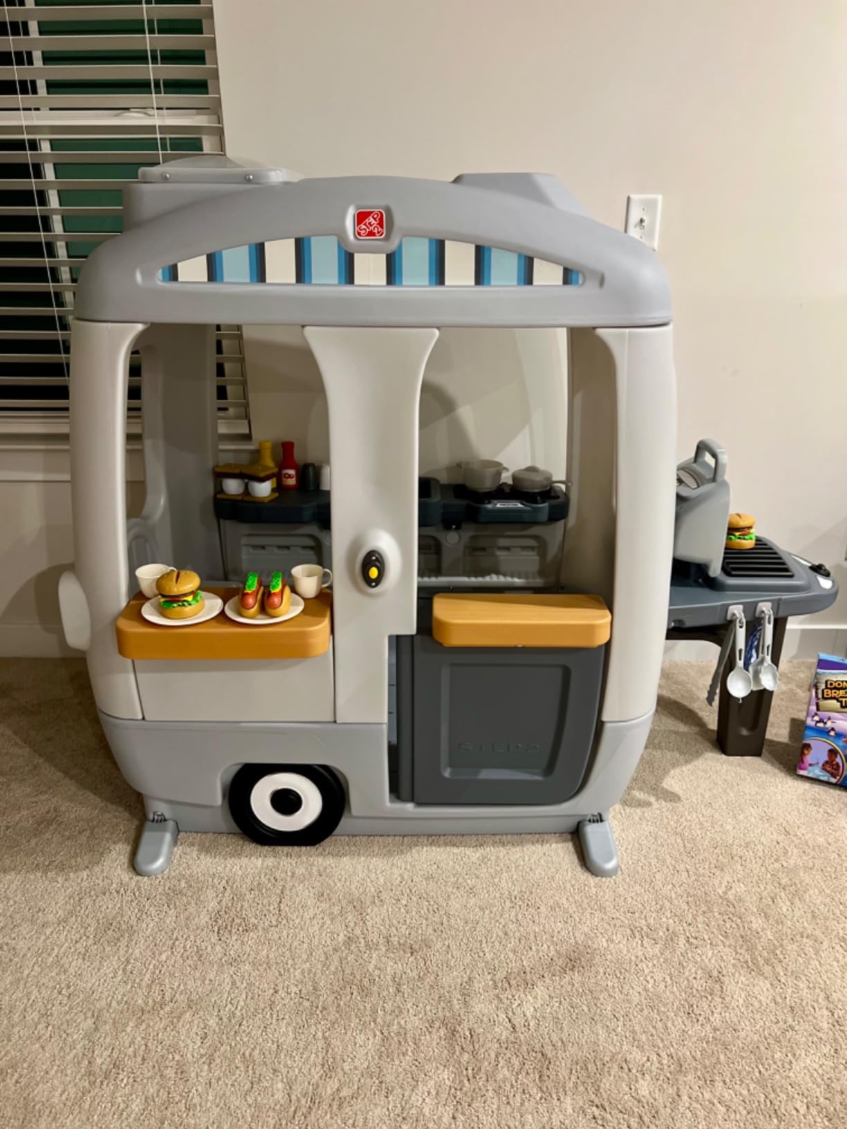 Step2 Adventure Camper Kids Playhouse, Indoor/Outdoor Playset with Kitchenette, Interactive Doorbell Sounds, 52-Piece Toy Accessories, Durable Plastic, For Toddlers 2+ Years customer photo 2