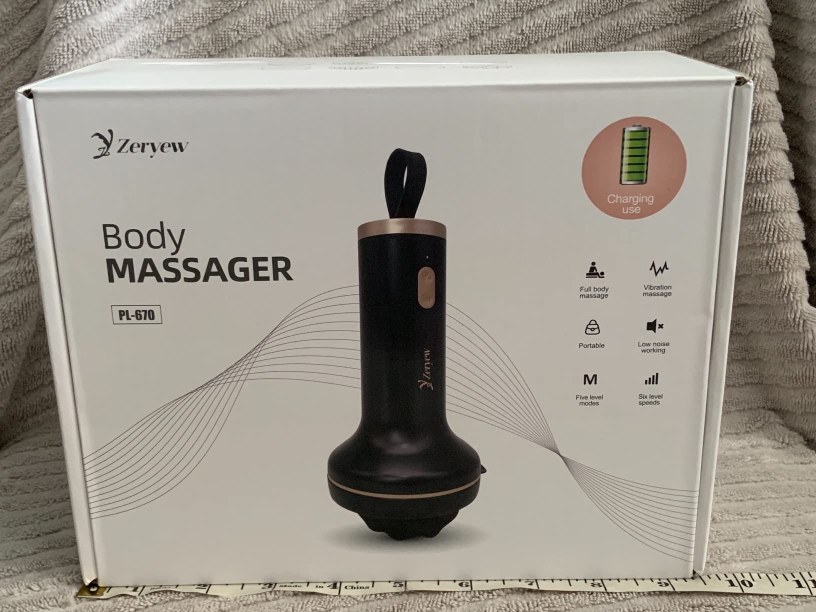 Handheld Cellulite Massager, Body Sculpting Machine, Rechargeable & Cordless, Stomach Fat Massager With 8 Massage Heads 2 Mesh Covers, Massage Abdominal Belly Thighs Butt Neck for Women Men at Home customer photo 1