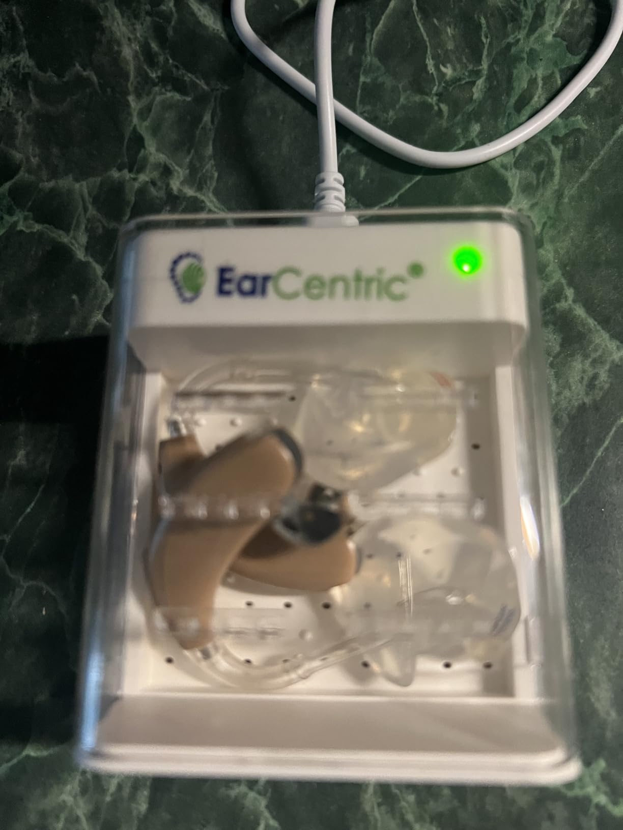 EarCentric RapidDry Automatic Hearing Aid Dryer, Dehumidifier Sanitizer | Removes Sweat & Moisture from Hearing Aids, Airpods, Wireless Earbuds, Ear Amplifiers Dessicator customer photo 1