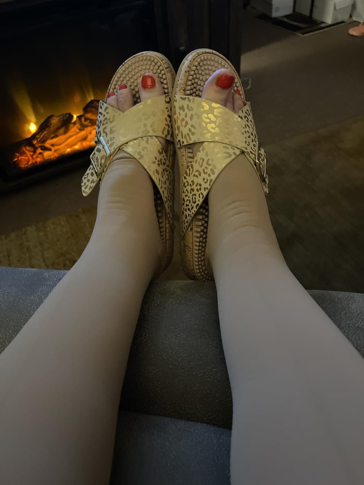 Revs Maree - Reflexology Massage & Acupressure Sandals | Vegan. Shock Absorbing, Cushion Sole with Orthotic Arch. Improve your circulation, sleep, Enjoy more energy customer photo 1