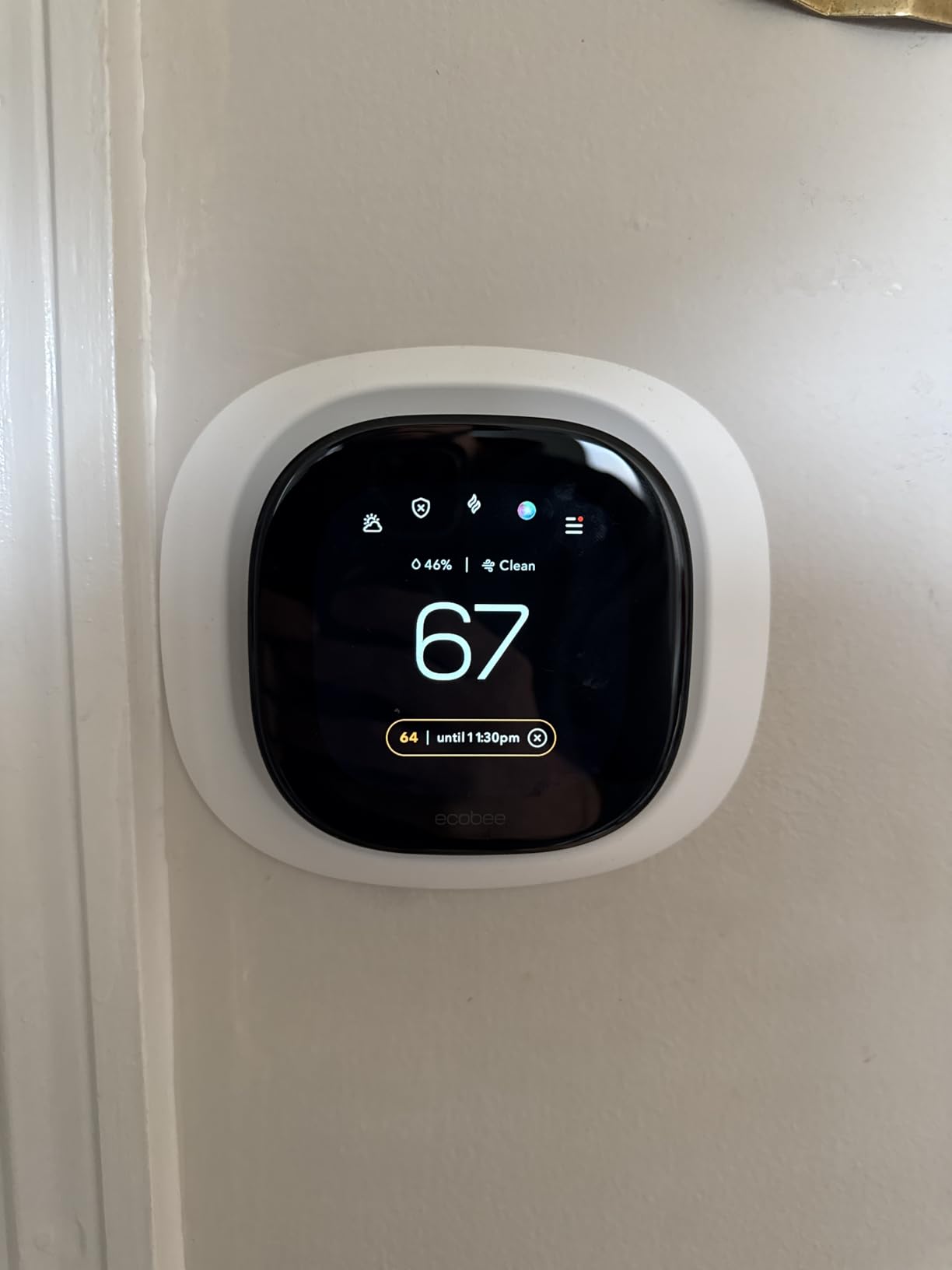 ecobee Smart Thermostat Premium - WiFi, Siri & Alexa Built-In, Smart Sensor customer photo 2