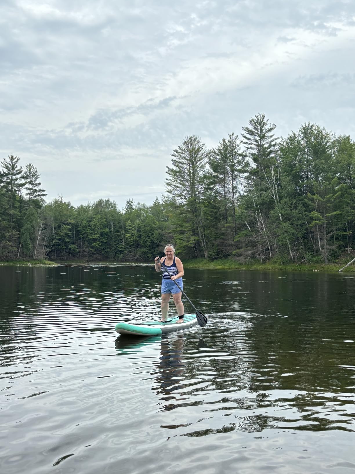 Aqua Plus 6inches Thick Inflatable SUP for All Skill Levels Stand Up Paddle Board, Paddle, Pump, ISUP Travel Backpack, Leash, Shoulder Strap, Youth, Adult Inflatable Paddle Board customer photo 1
