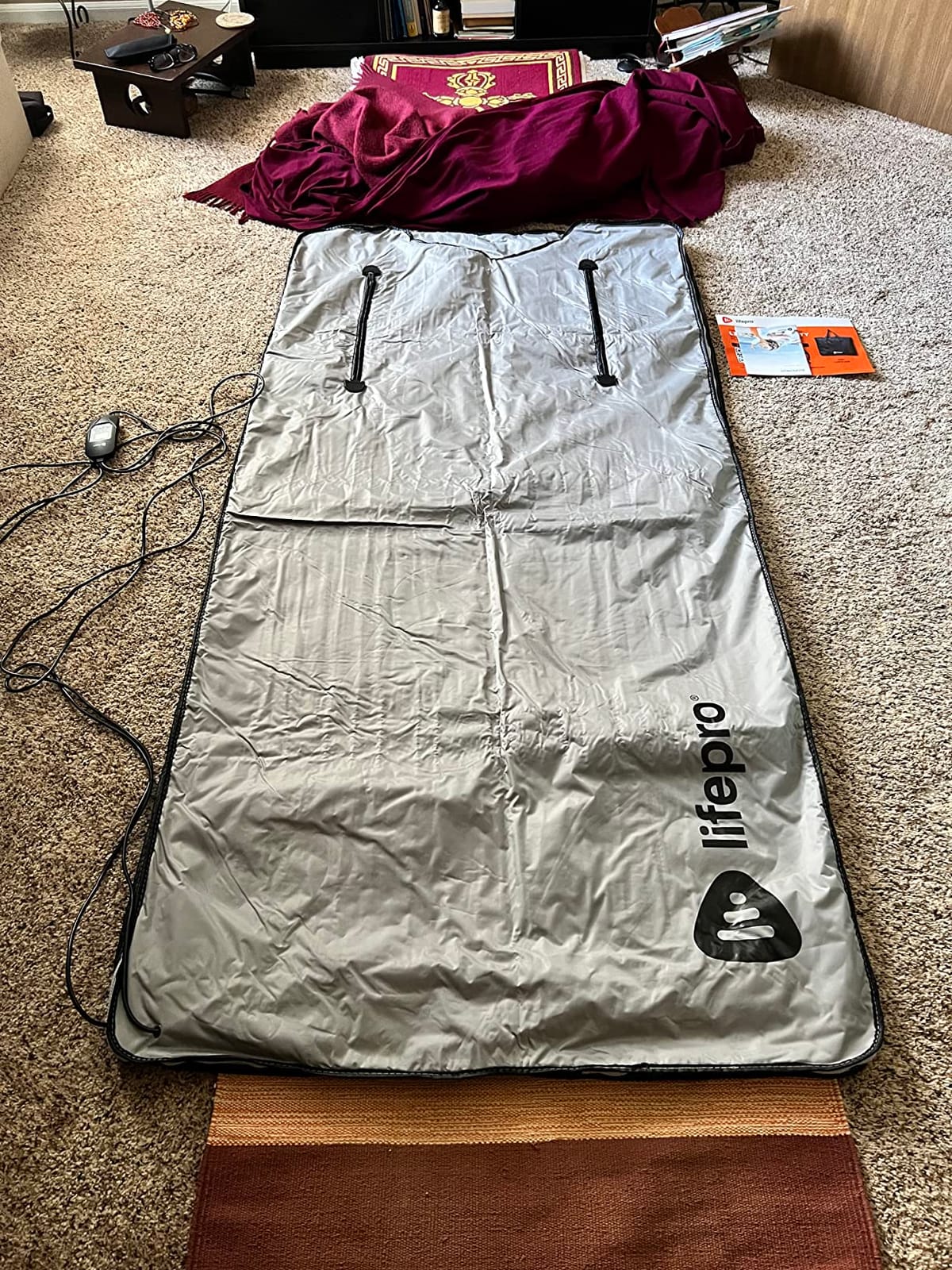 BioRemedy Infrared Sauna Blanket for Home Relaxation Detox | Portable Low EMF Carbon Fiber Dual-Layer, Adjustable 86-158°F, 20-60 Min Timer, Far Infrared Full Body Relaxation customer photo 2