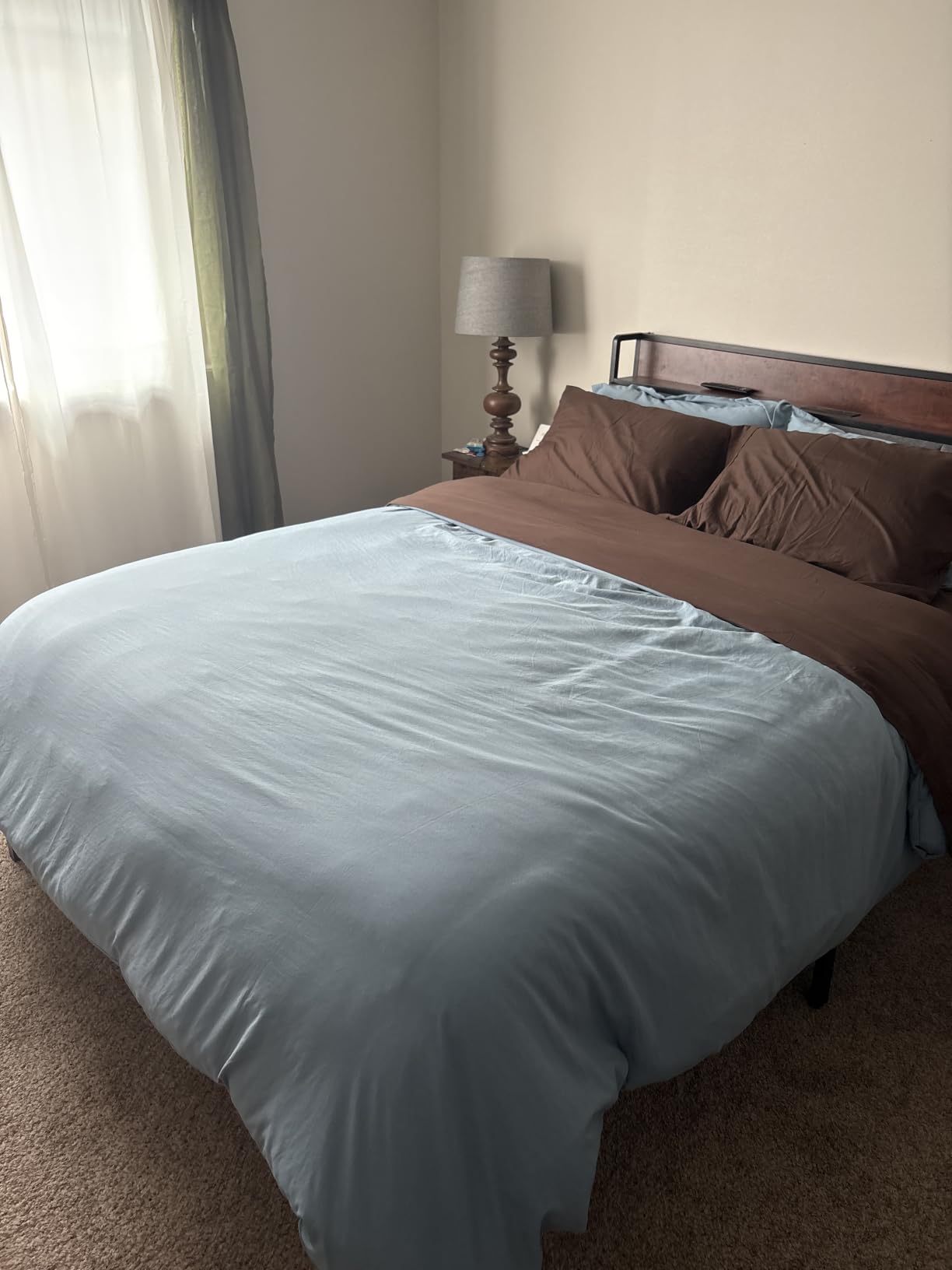 Bedsure Prewashed Duvet Cover Queen, Cotton-Like Soft Bedding Set, Linen | Ultra Soft, Relaxed Texture, Breathable Comfort, Hidden Zipper, 8 Corner Ties, Easy Care, OEKO-TEX Certified, Year-Round Use customer photo 1