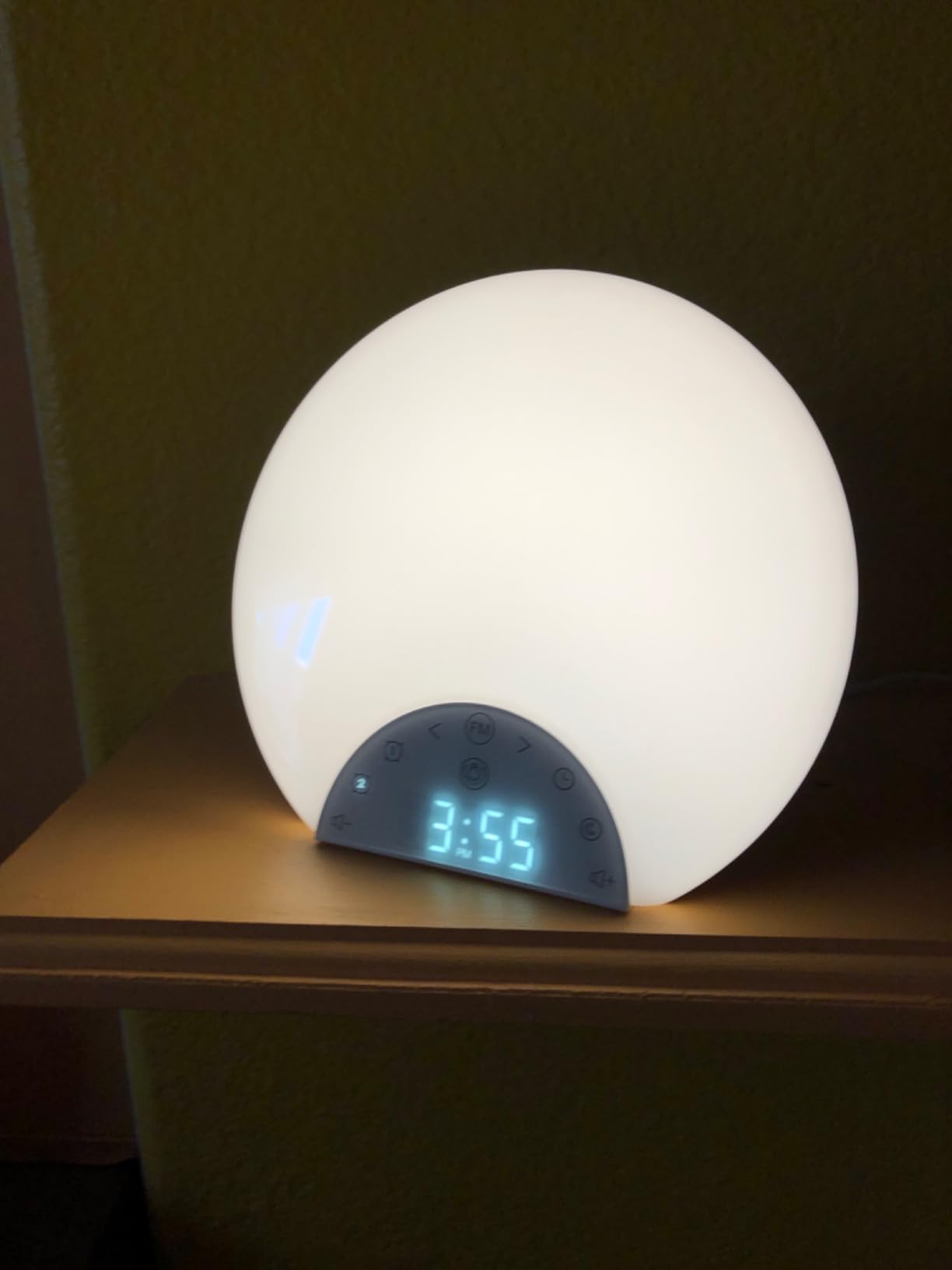 Sunrise Alarm Clock Wake Up Light for Kids, Adults, Heavy Sleepers with Dual Alarms, Snooze, Sleep Aid with 7 Nature Sounds for Bedrooms with 8 Colors Night Light, FM Radio, Gift Ideas customer photo 1