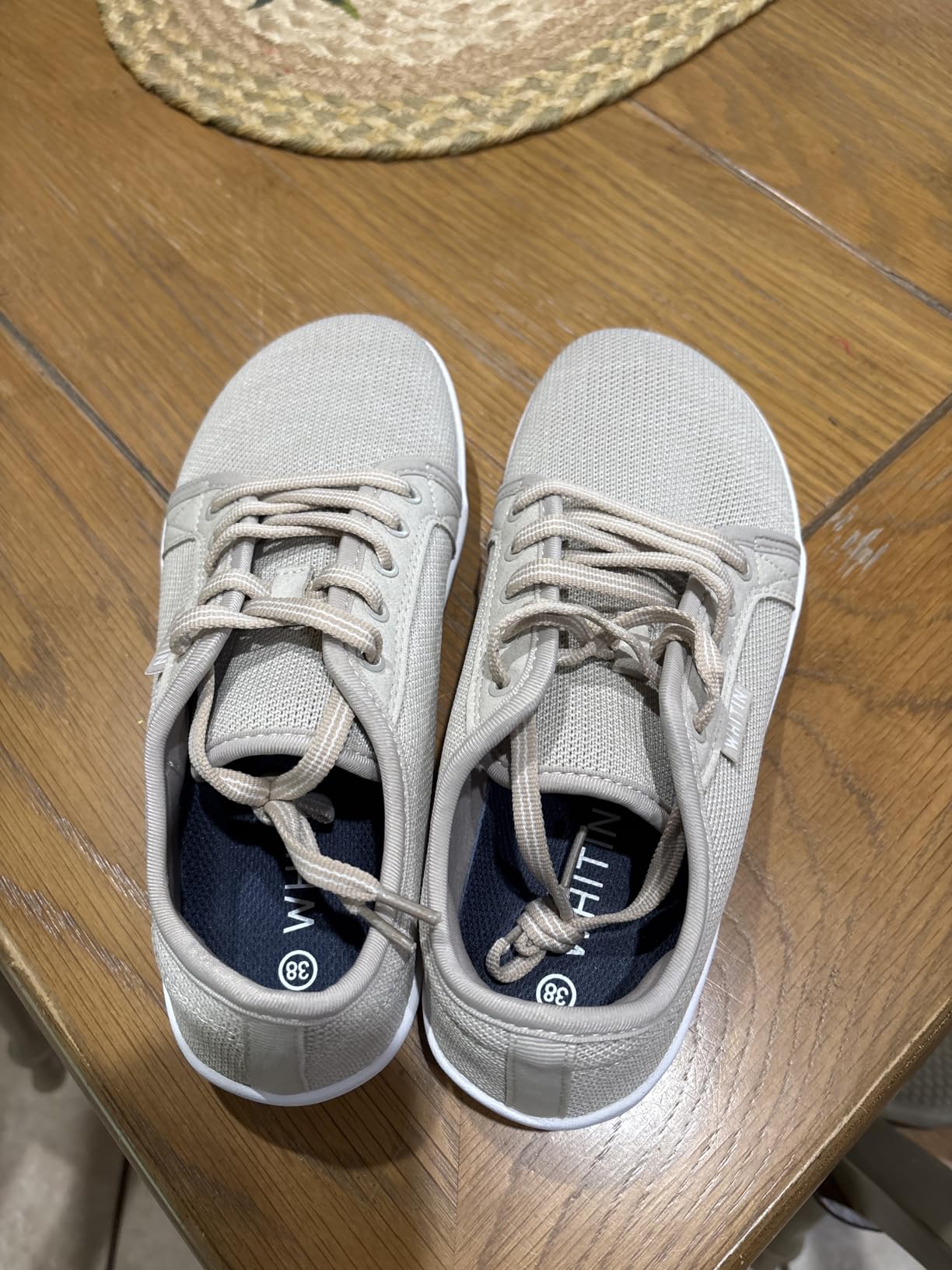 WHITIN Women's Barefoot Shoes | Zero Drop Sole | Wide Fashion Sneakers W81 | Machine Washable, Breathable Suede & Knit Upper, Built for Daily Comfort & Active Living, Natural Ground Feel Walking, Gym customer photo 1
