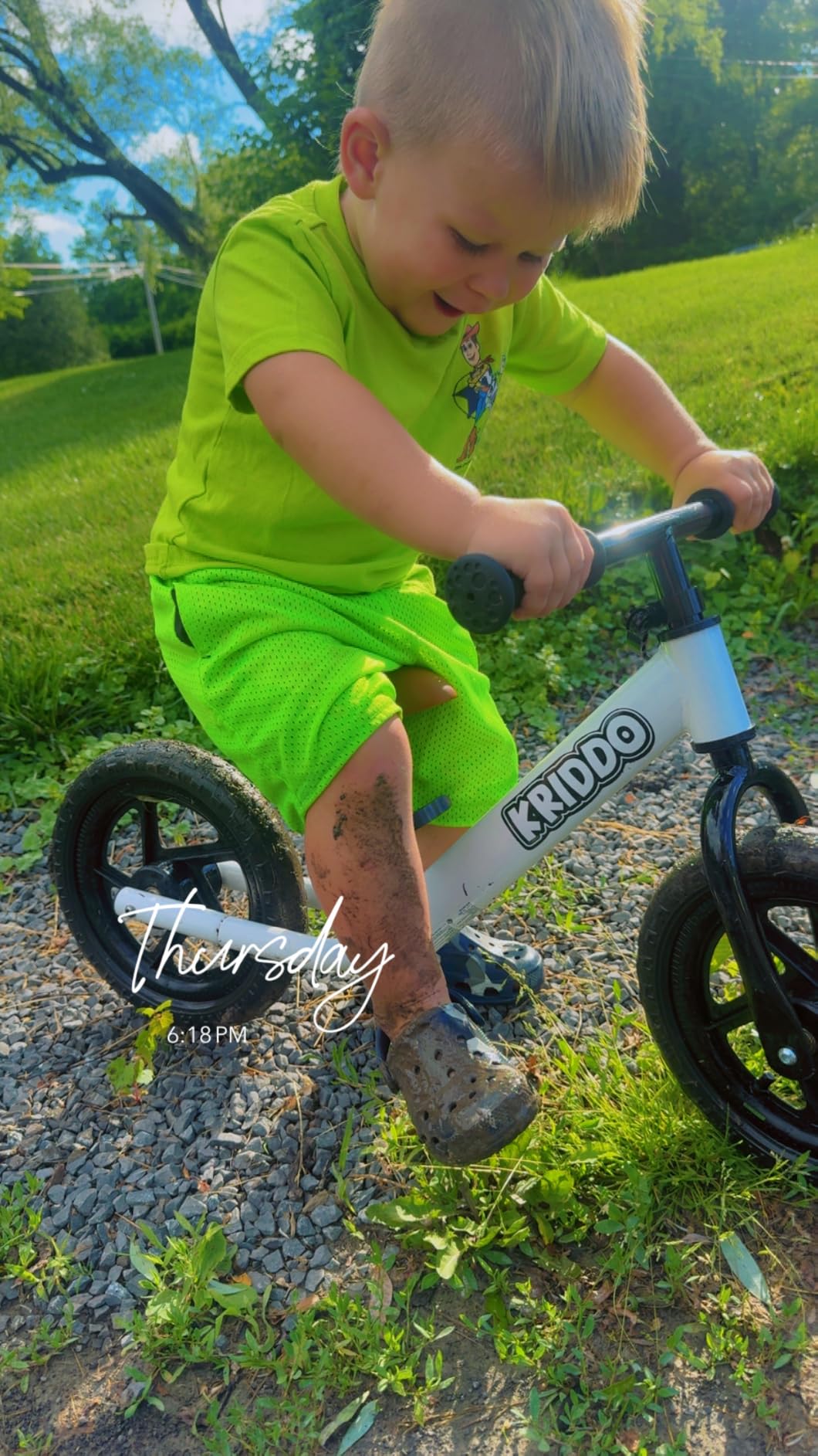 KRIDDO Toddler Balance Bike 2 Year Old, Adjustable No-Pedal Bike customer photo 2