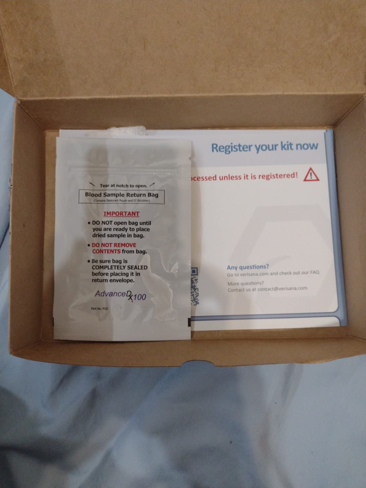 Verisana B Vitamins Test - Determine Your Vitamin B9 and B12 Values Easily & Conveniently from Home - Analysis by CLIA-Certified Lab customer photo 1