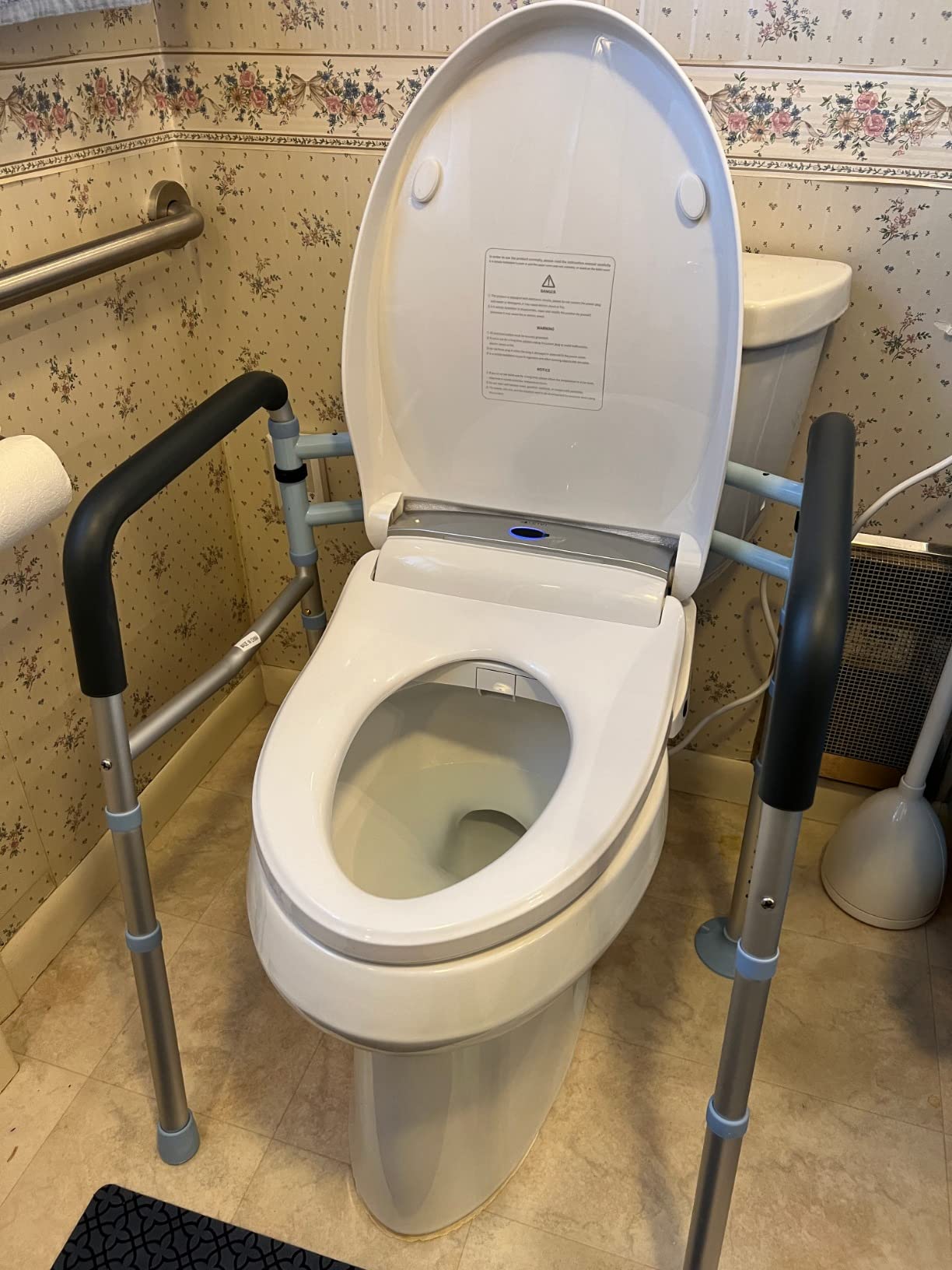 LEIVI Electric Bidet Toilet Seat with Wireless Remote and Side Panel, Multiple Spray Modes, Adjustable Heated Seat, Warm Water and Air Dryer, Auto LED Nightlight, Elongated customer photo 1