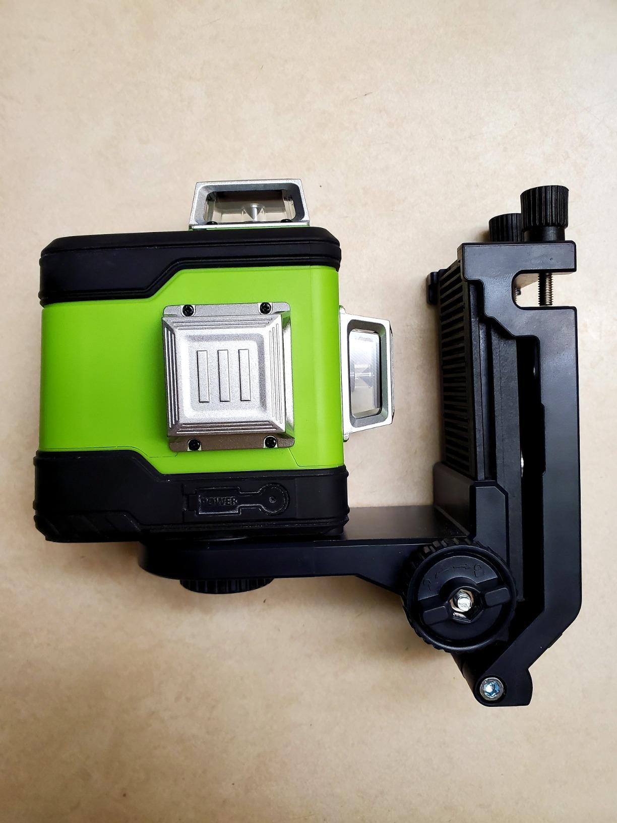 Huepar Laser Level 360 Self Leveling, Rechargeable Green Laser 3x360° Cross Line Lazer Leveler 3D Level Laser Tool for Construction and Picture Hanging, Strong Magnetic Bracket & Hard Carry Case - HM03CG customer photo 1
