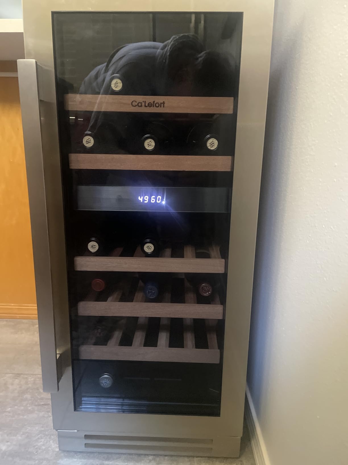 Ca'Lefort 15 Inch Wine Fridge, 28-Bottle Dual Zone Wine Cooler Refrigerator customer photo 2