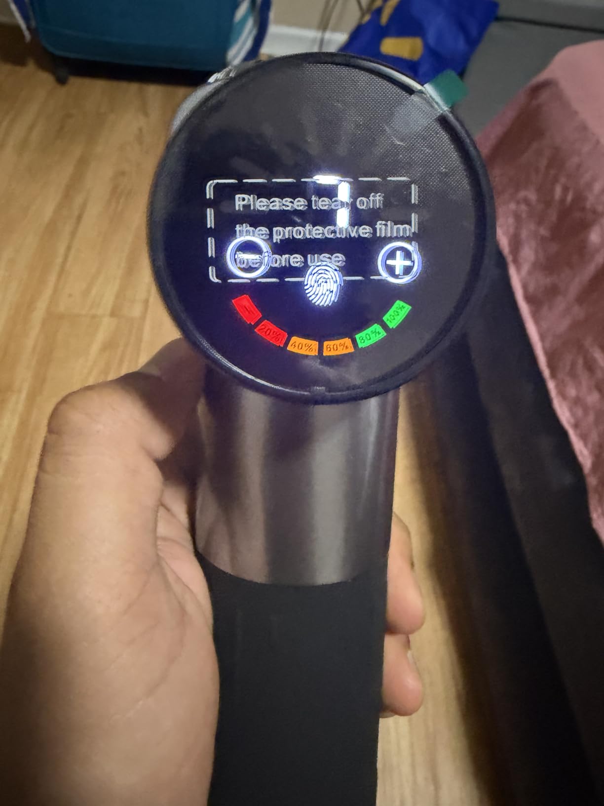 TOLOCO Massage Gun, Deep Tissue Back Massage for Athletes for Pain Relief, Percussion Massager with 10 Massages Heads & Silent Brushless Motor, Fathers Day Dad Gifts, Carbon customer photo 2