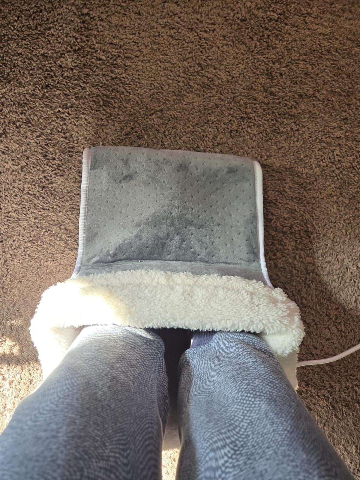 Electric Heated Foot Warmer - Heating Foot Warmer for Men & Women | Feet Warmer with 6 Temperature Setting 4 Timer Setting, Auto Shut Off Washable Inner Lining, Fast Heat Use for Winter Gifts customer photo 1