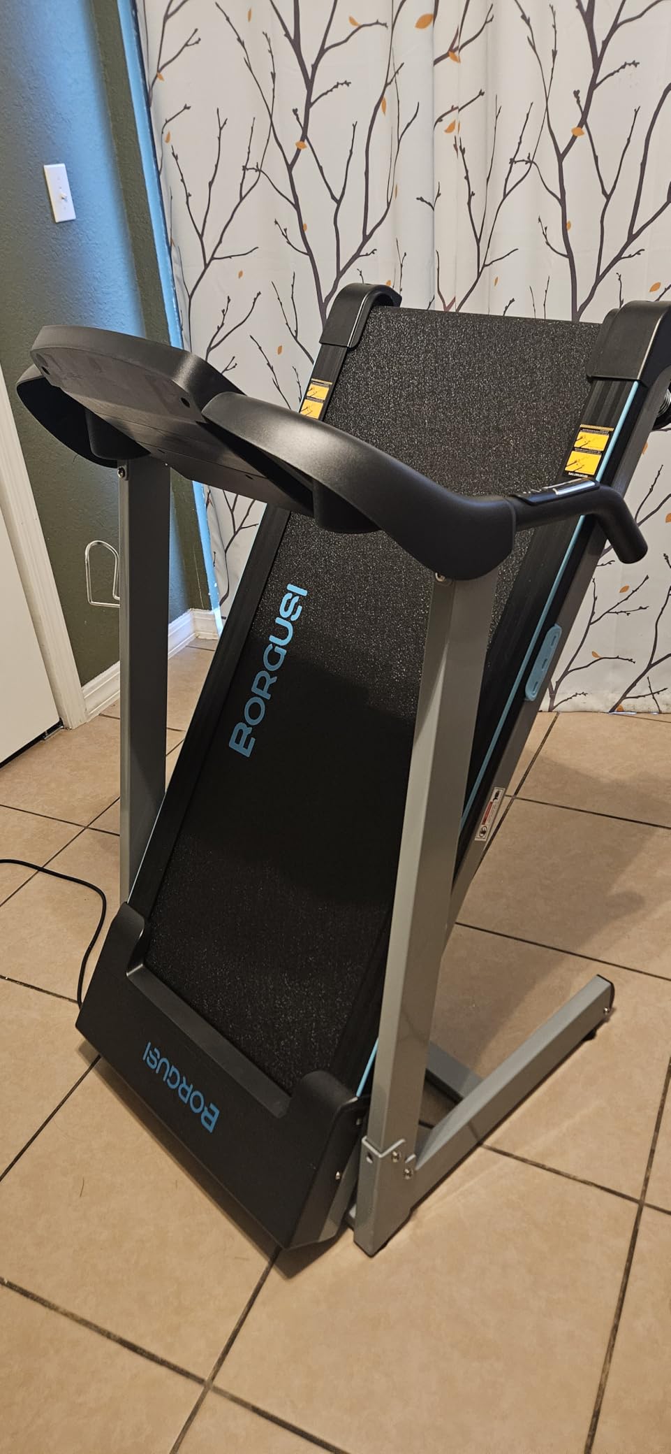 BORGUSI Treadmill with Auto Incline Folding Electric Treadmill for Home | 300 lb Capacity, 3.0HP, Running Machine with 45.3