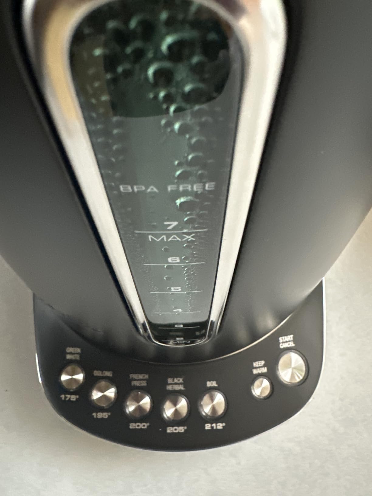 Breville BKE845BRT Smart Kettle Luxe Water Heater, Black Truffle | Intelligently heat water for any tea with this stylish, electric kettle designed for precision brewing | 7 cup capacity customer photo 2