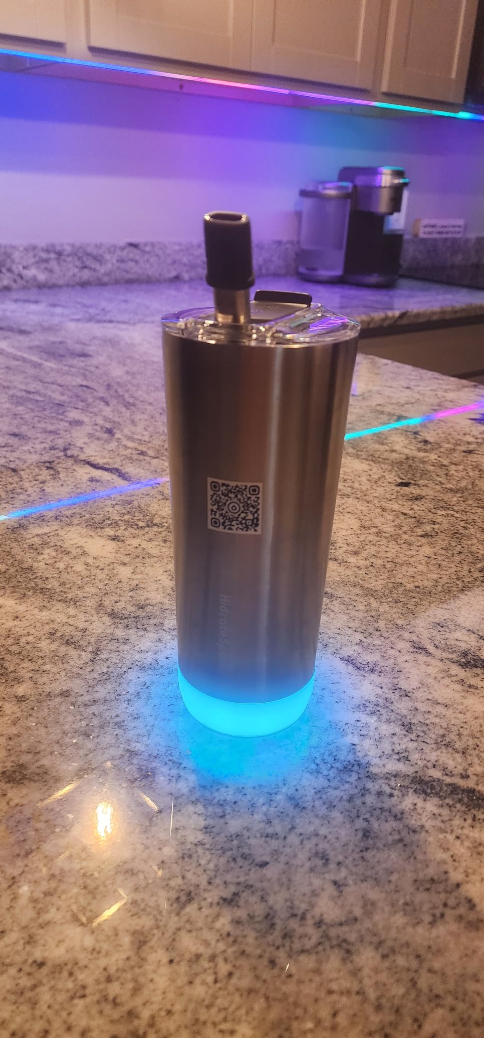 Hidrate Spark PRO Smart Tumbler Bundle - Insulated Stainless Steel - Tracks Water Intake with Bluetooth, LED Glow Reminder When You Need to Drink - 20oz (Sea Glass) customer photo 2