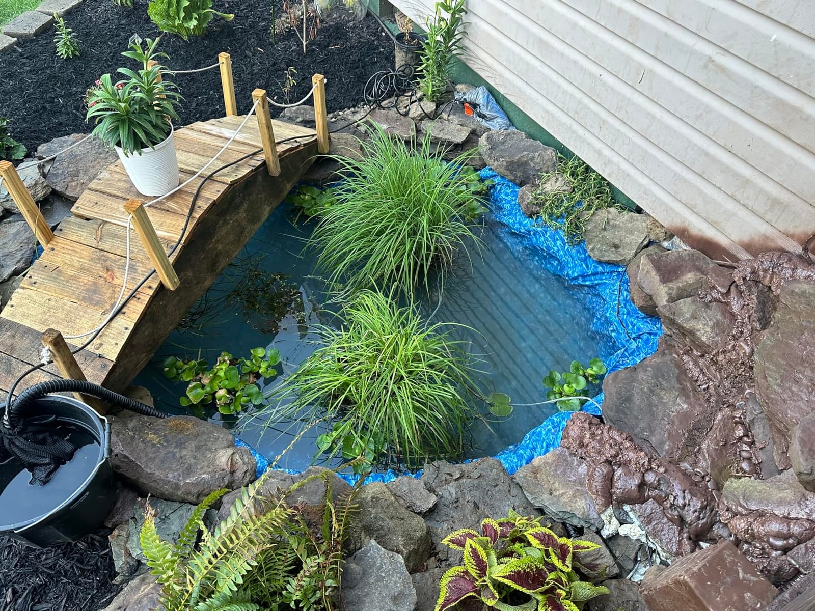 Submersible Water Pump, 1800 GPH Pond Pump for Outdoor Ponds 32.8ft Long Power Cord, Barrier Filter Bag, Ipx8 Waterproof Ultra Quiet Fountain Water Pump for Waterfall, Hydroponic customer photo 1