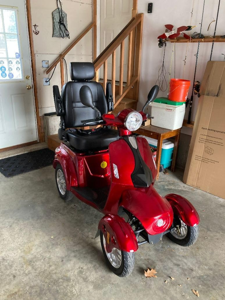 Heavy Duty 4 Wheel Mobility Scooters for Seniors & Adults 500lbs Capacity - Electric Powered Chair - 1000W All Terrain Fast Mobility Scooter for Travel w/Long Range Battery Remote Key customer photo 1