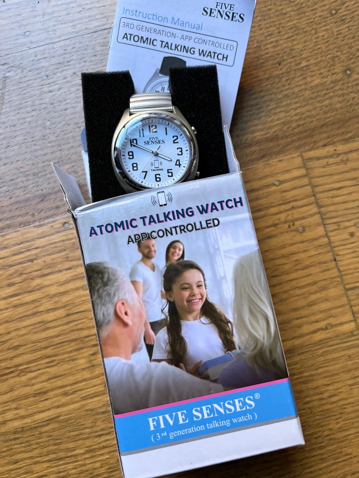 FIVE SENSES Smart Atomic Talking Watch with Voice Reminders and App Control for Seniors and Visually Impaired - A Great Gift for Blind Men and Women, Talking Watches for the Blind customer photo 1
