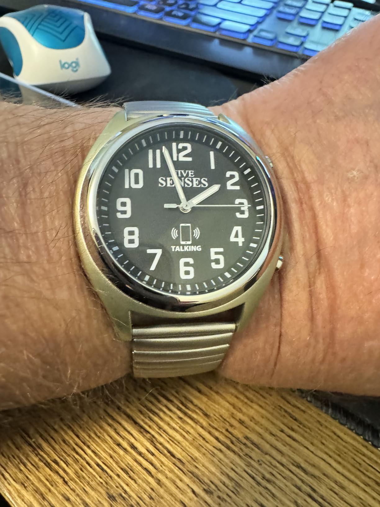 FIVE SENSES Smart Atomic Talking Watch with Voice Reminders and App Control for Seniors and Visually Impaired - A Great Gift for Blind Men and Women, Talking Watches for the Blind customer photo 2