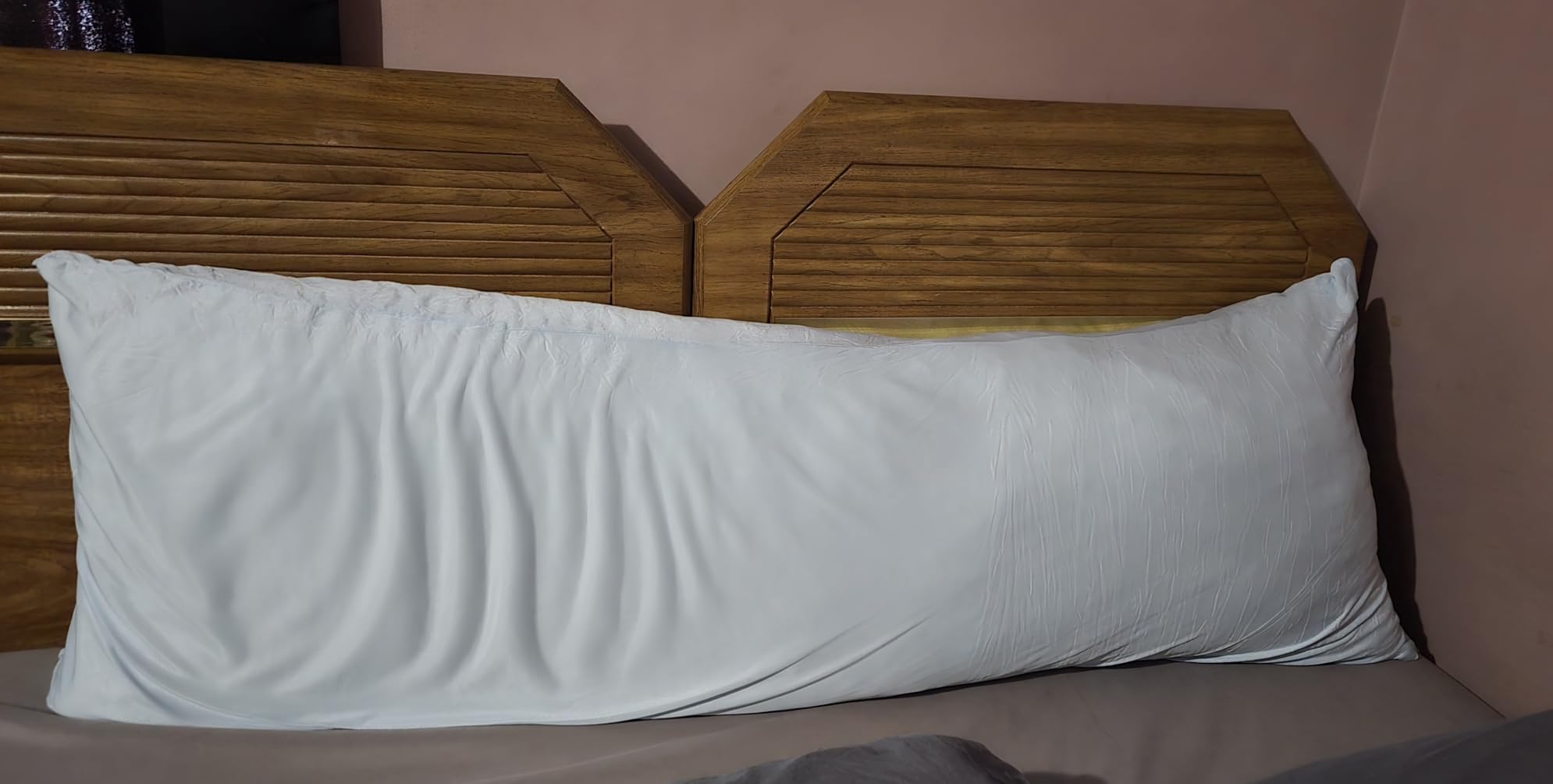 WhatsBedding Memory Foam Body Pillow with Cover, Long Bed Pillow for Adults | Breathable Removable Pillowcase, Skin-friendly, Medium-firm for Side Sleepers, Large Size Fits All customer photo 2
