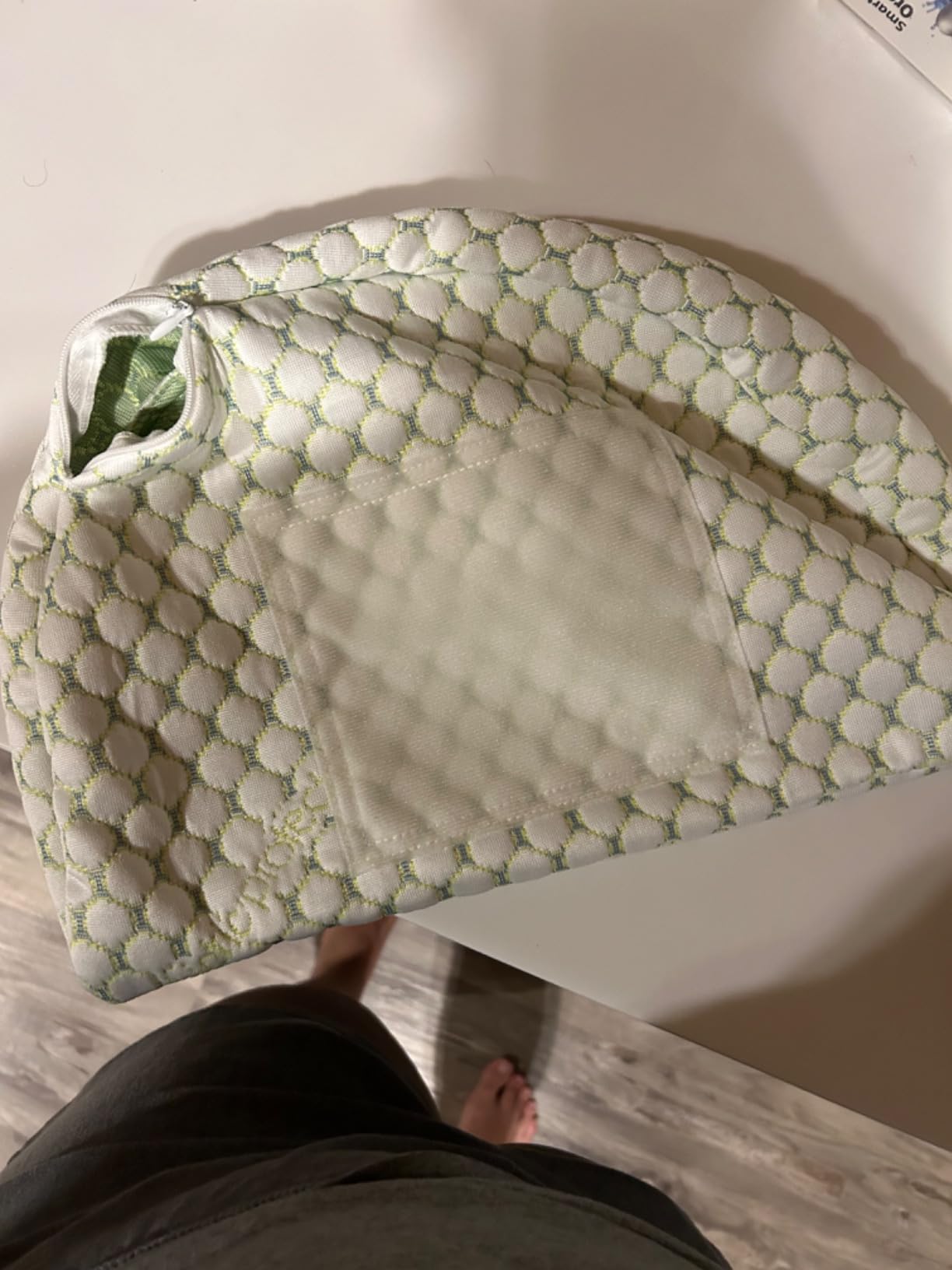 Oternal Pregnancy Pillow for Pregnant Women, Soft Pregnancy Body Pillow, Support for Back, Belly, Hips, Legs, Maternity Pillow with Detachable and Adjustable Pillow Cover customer photo 1