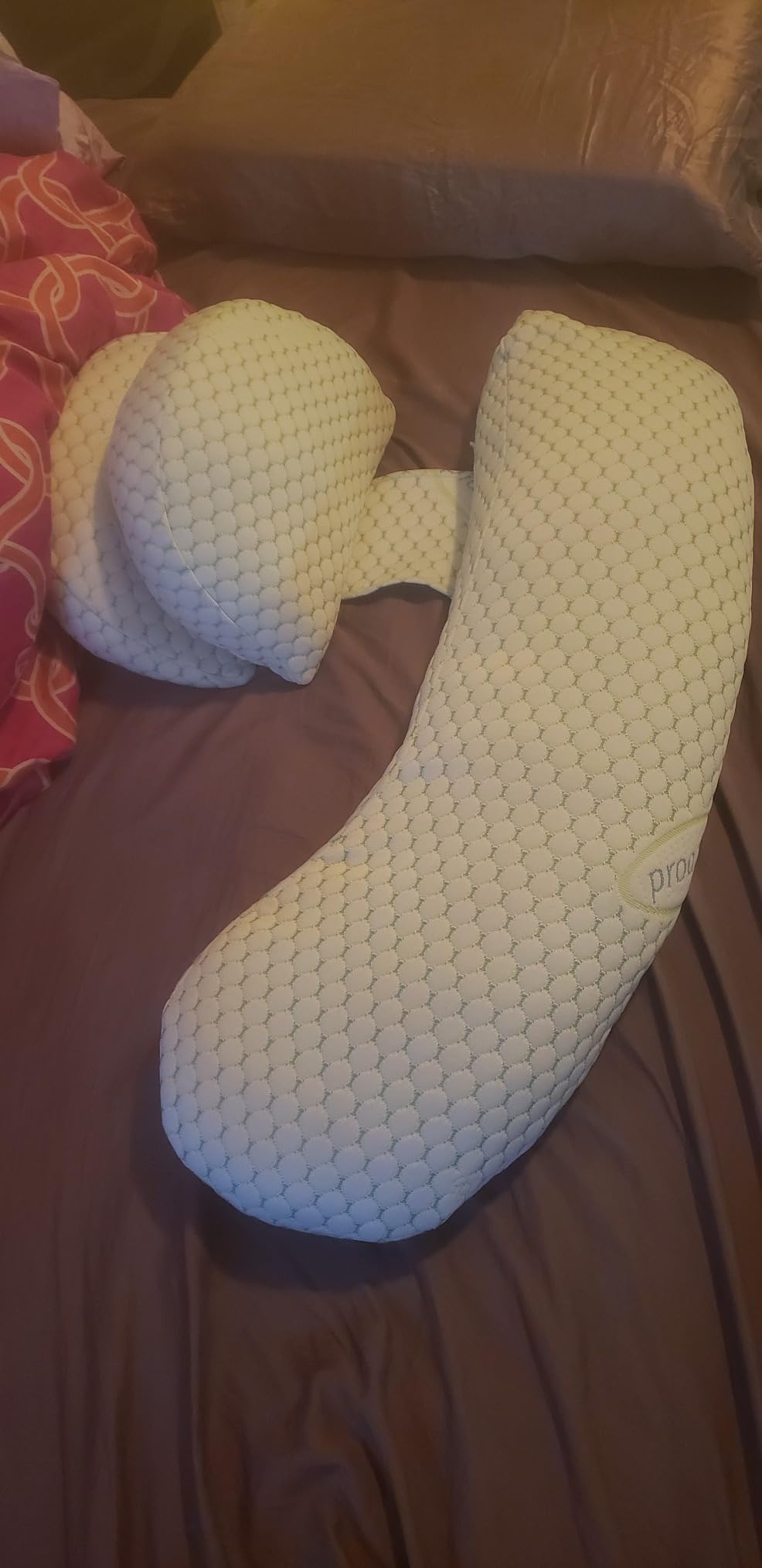 Oternal Pregnancy Pillow for Pregnant Women, Soft Pregnancy Body Pillow, Support for Back, Belly, Hips, Legs, Maternity Pillow with Detachable and Adjustable Pillow Cover customer photo 2