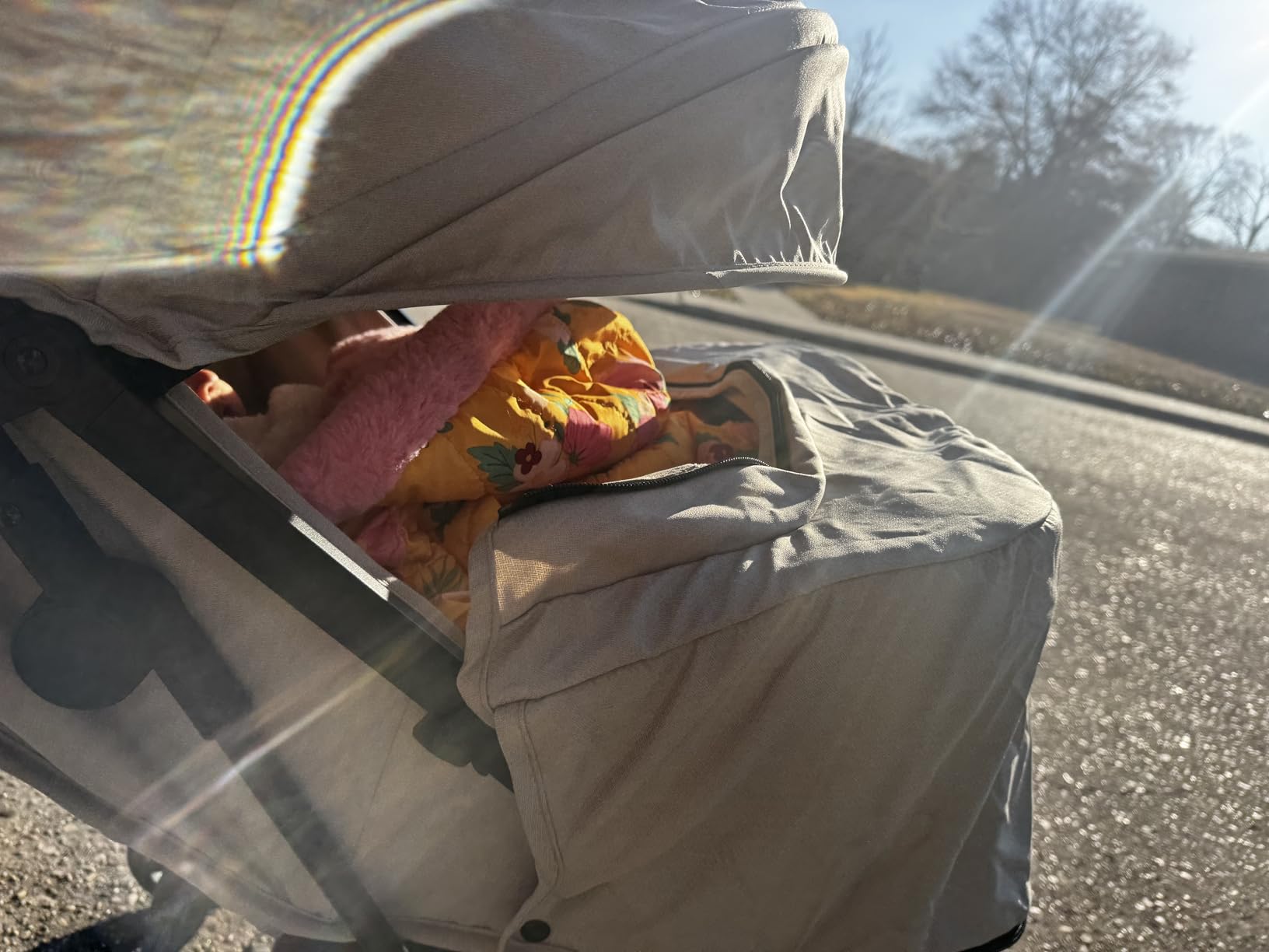 Mompush Lithe V2 Lightweight Travel Stroller Snack Tray Included, Khaki customer photo 2