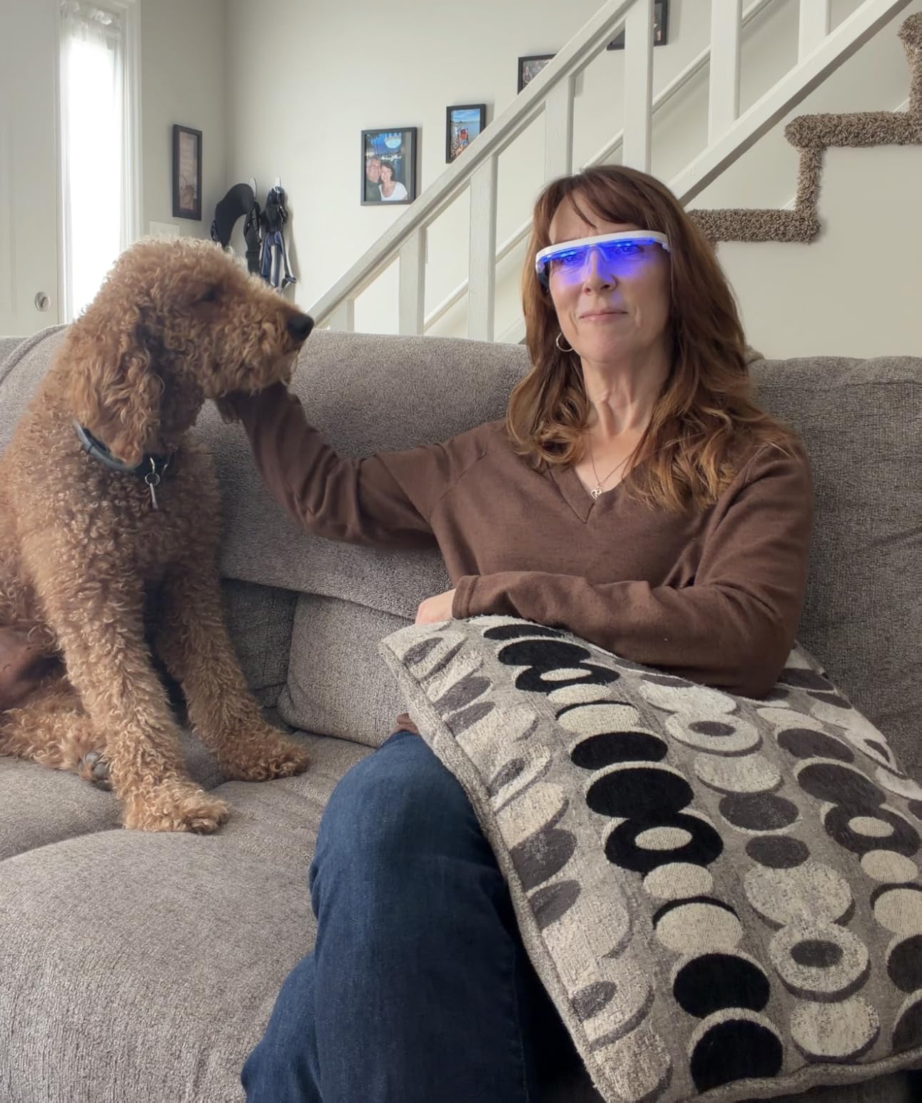 AYO: Premium Blue Light Therapy Glasses | Sleep Better, Boost Energy, Improve Mood | Portable Light Therapy Lamp | Circadian Rhythm Disruptions Linked to Sleep Problems, Winter Blues, Low Energy customer photo 2