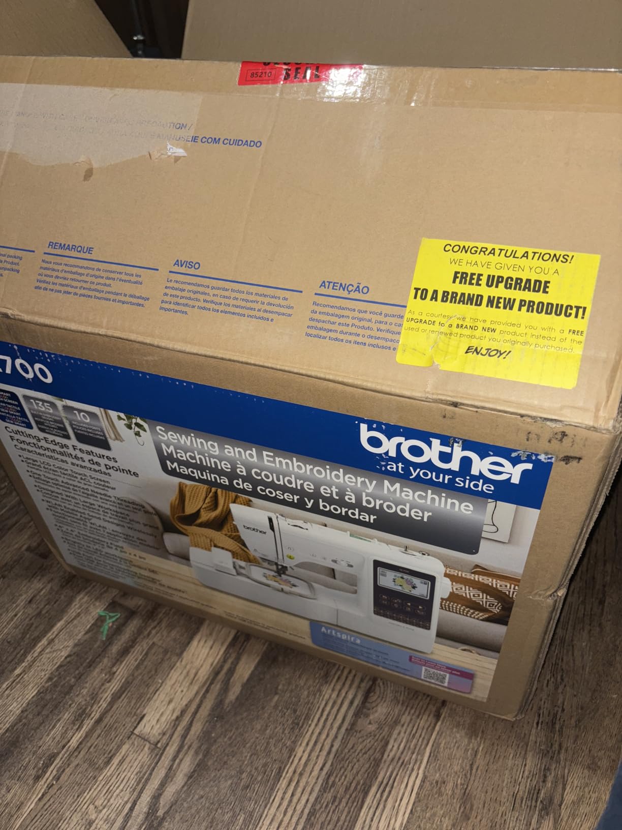 Brother SE700 Sewing and Embroidery Machine, Wireless LAN, 8 included Ft customer photo 1