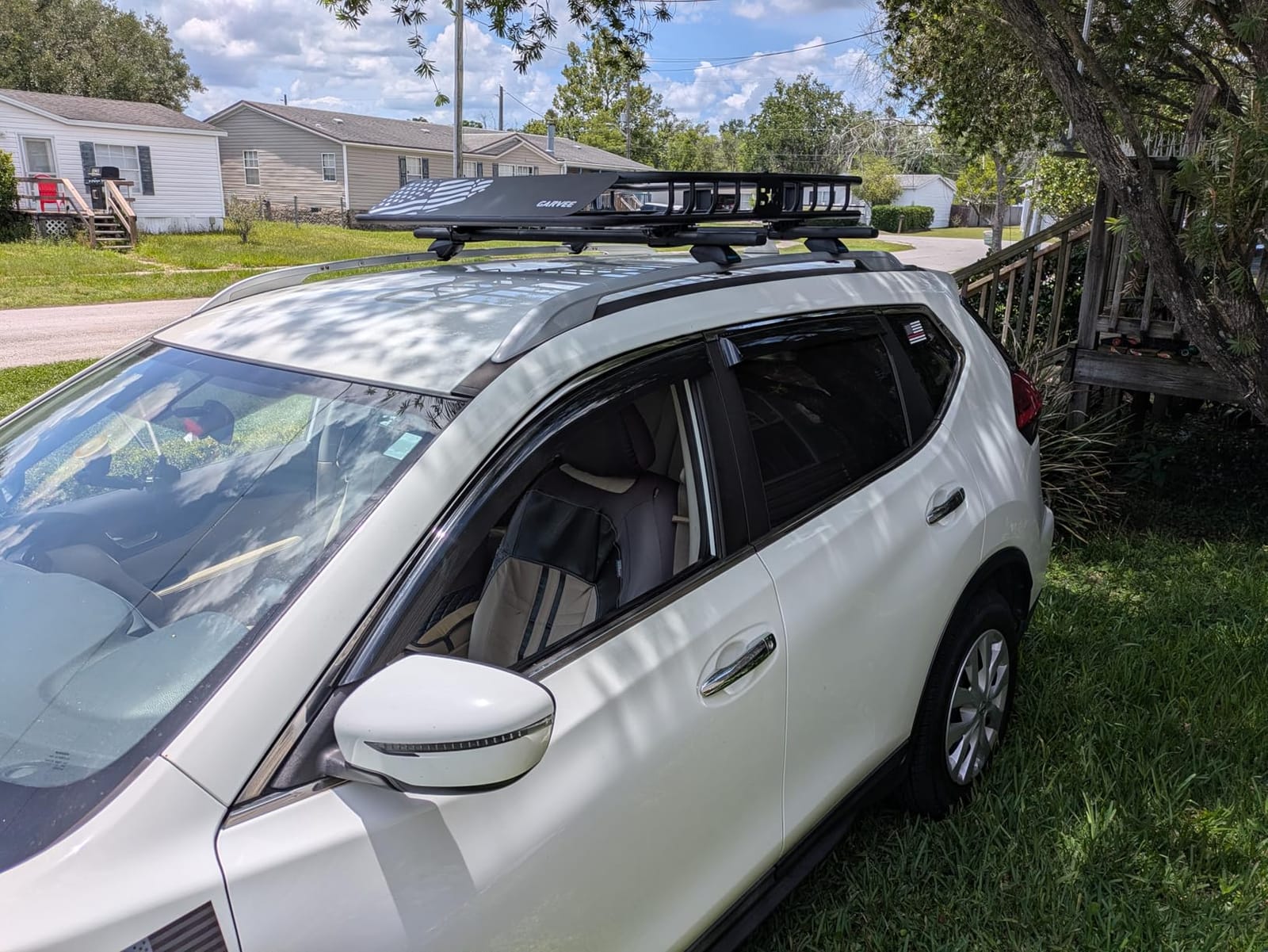 COWVIE 53 Inch Aluminum Roof Rack Cross Bars for Raised Side Rails, Adjustable Cargo Bars, Hold 165 LBS, Silver customer photo 1