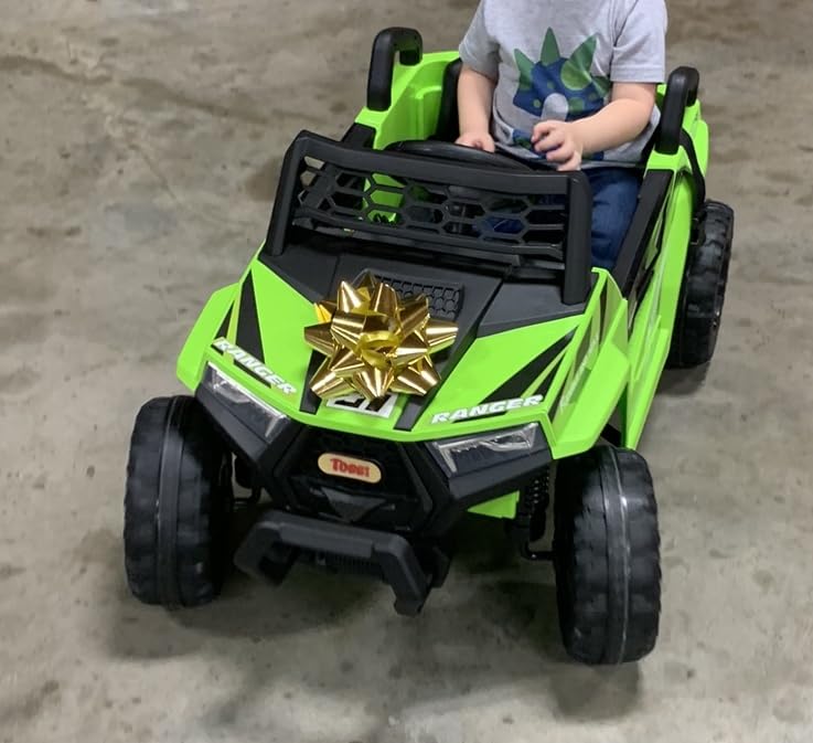 TOBBI 12V Kids Electric Driving Toy Truck, Powered UTV for Toddler Aged 3-6 | 25W Dual Motors, Safety Belt, Ride On, 4 Wheels Battery Powered Off-Road Vehicle, Children Outdoor Adventure UTV customer photo 1
