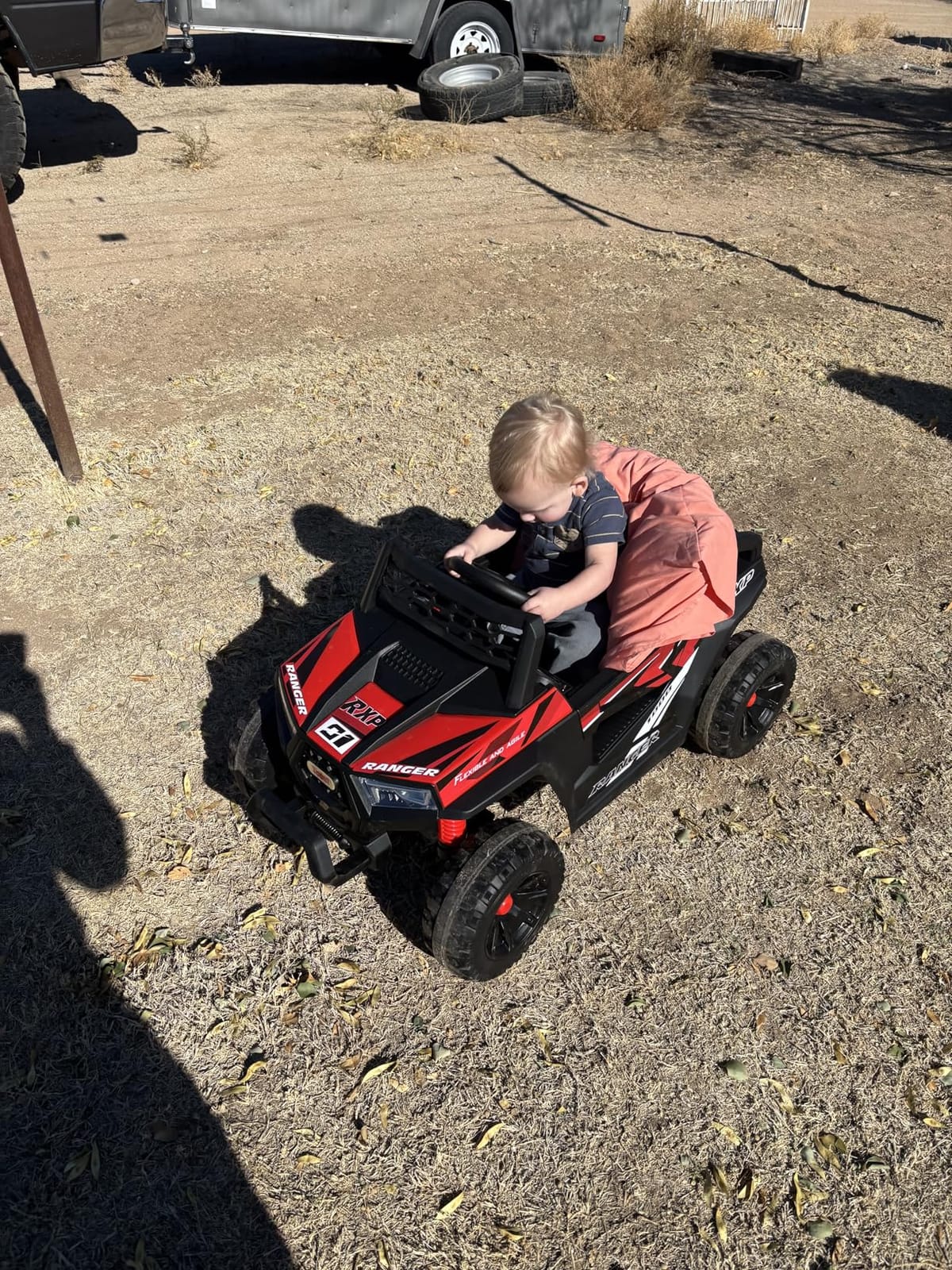 TOBBI 12V Kids Electric Driving Toy Truck, Powered UTV for Toddler Aged 3-6 | 25W Dual Motors, Safety Belt, Ride On, 4 Wheels Battery Powered Off-Road Vehicle, Children Outdoor Adventure UTV customer photo 2