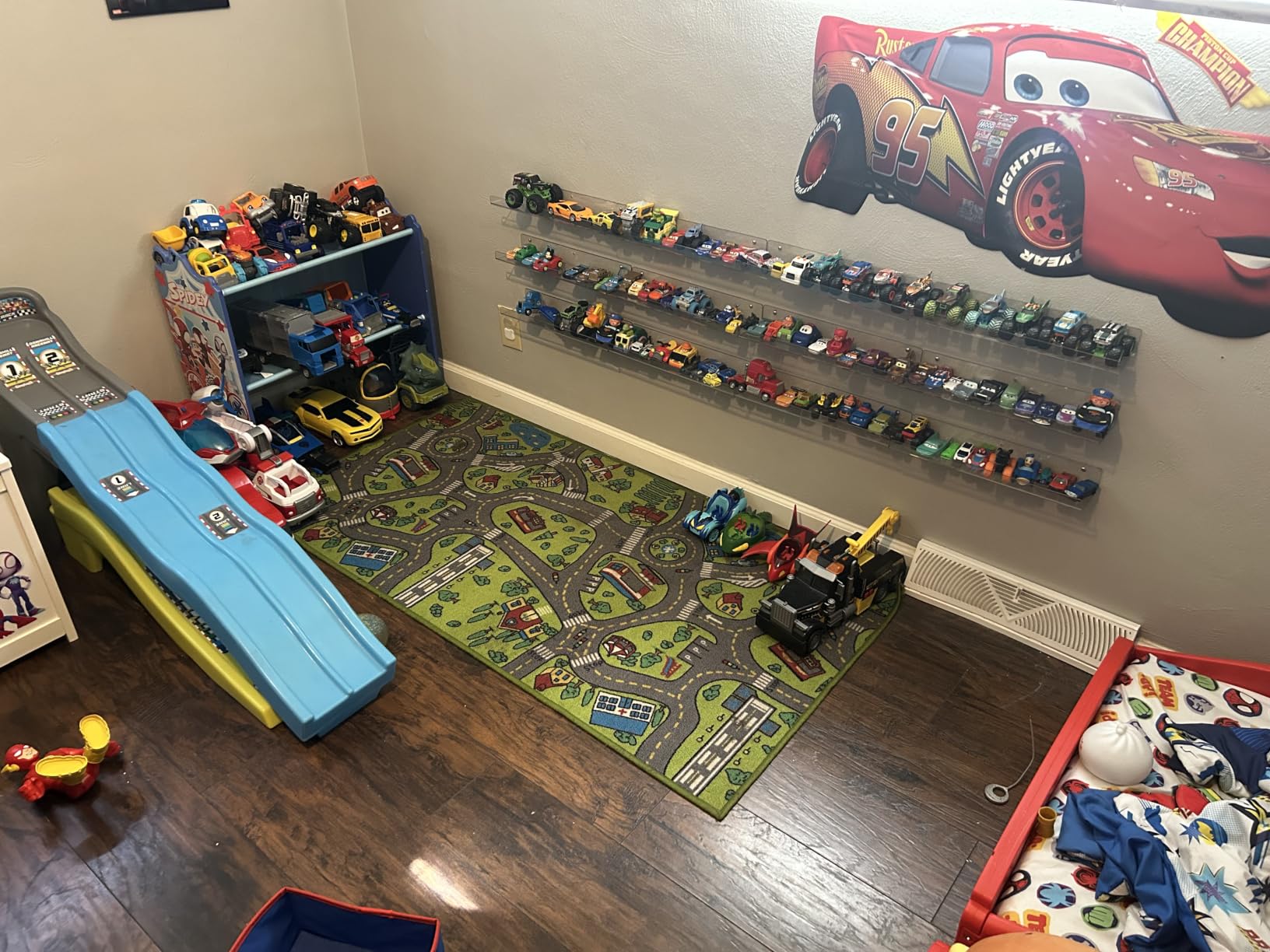 upsimples 15'' x 4'' Acrylic Shelves for Wall Storage and Organizer, 6 Pcs | Versatile Clear Floating Bedroom Shelves for Figures & Collectibles, Kids Bookshelf, Invisible for Displaying, Room Décor customer photo 2