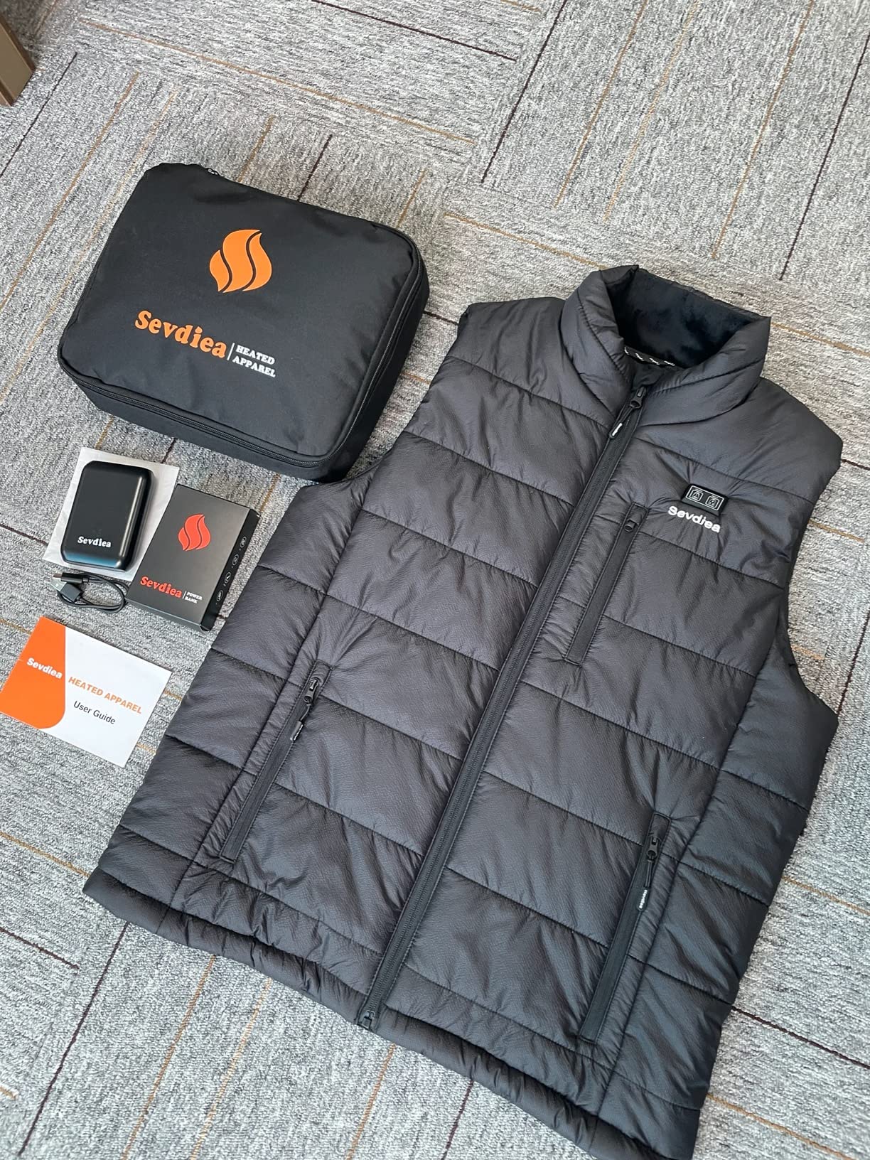 Men's Heated Vest with Battery Pack Included 16000mAh 7.4V, Warming Heated Vest for Men, Heating Vests for Cycling customer photo 1