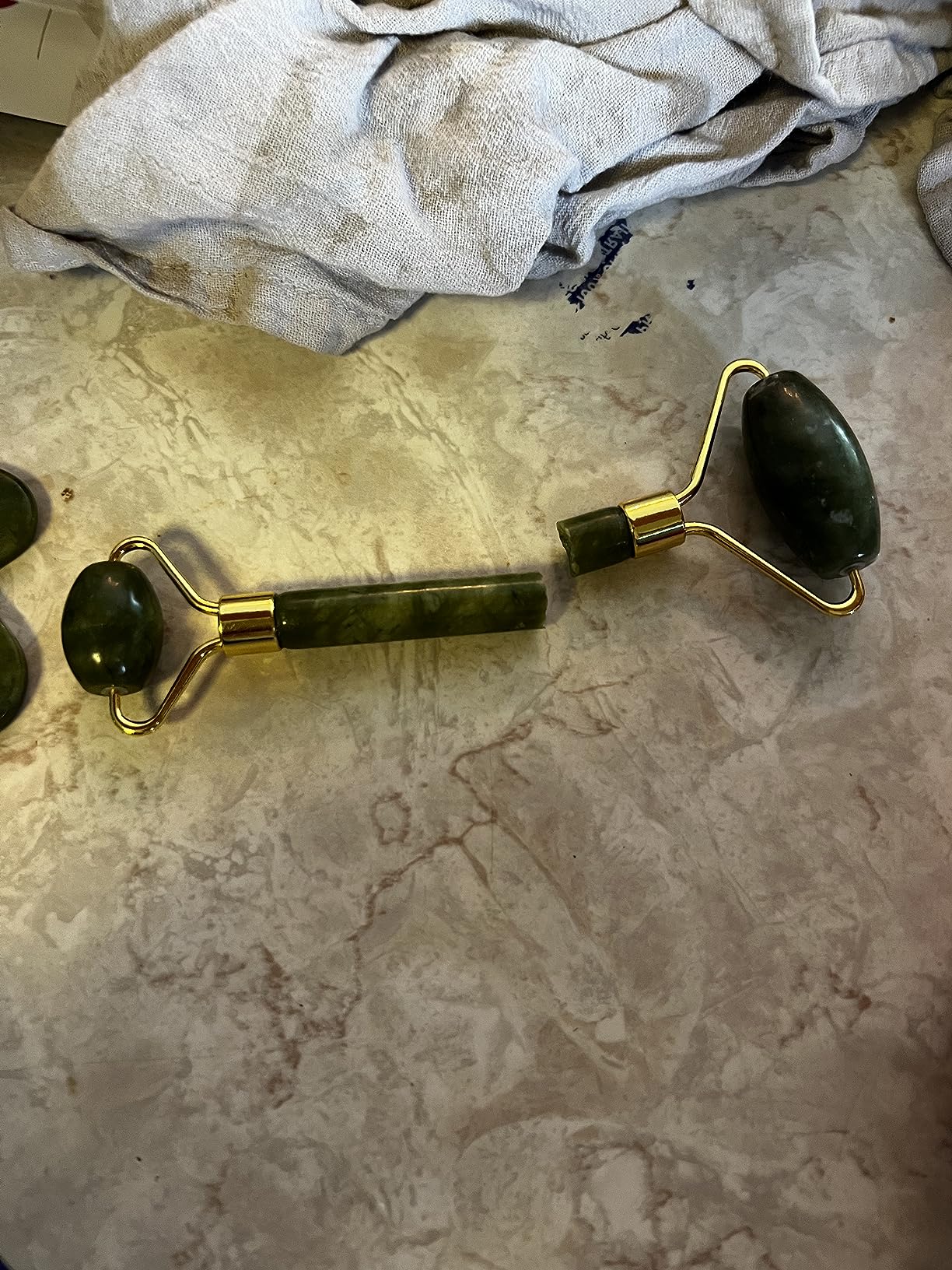 AECW 3-in-1 Natural Jade Roller and Gua Sha Set for Face and Eye Ice Roller Facial Cooling Massage Roller customer photo 2