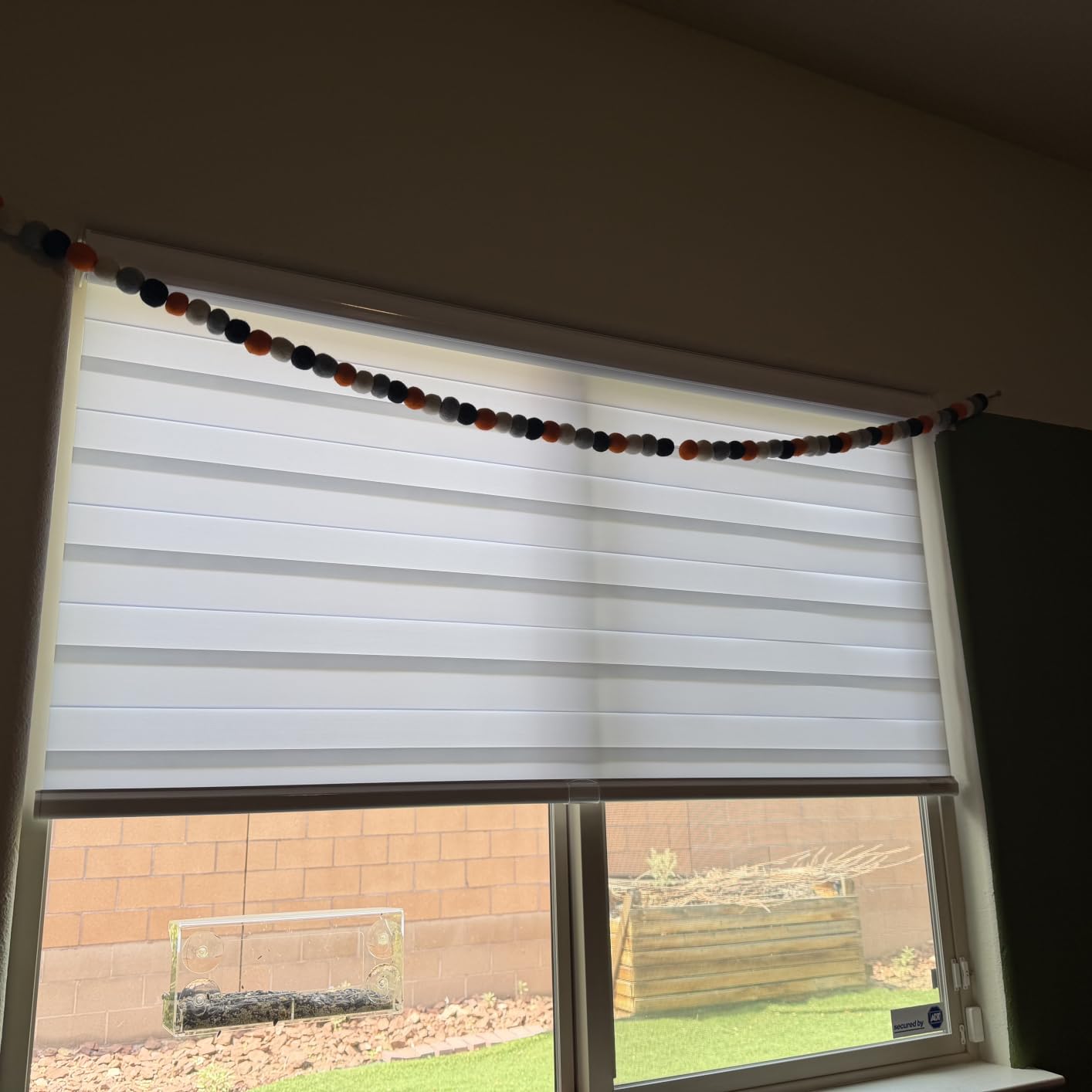 Persilux Cordless Zebra Blinds for Windows Free-Stop Roller Windows Shades (35