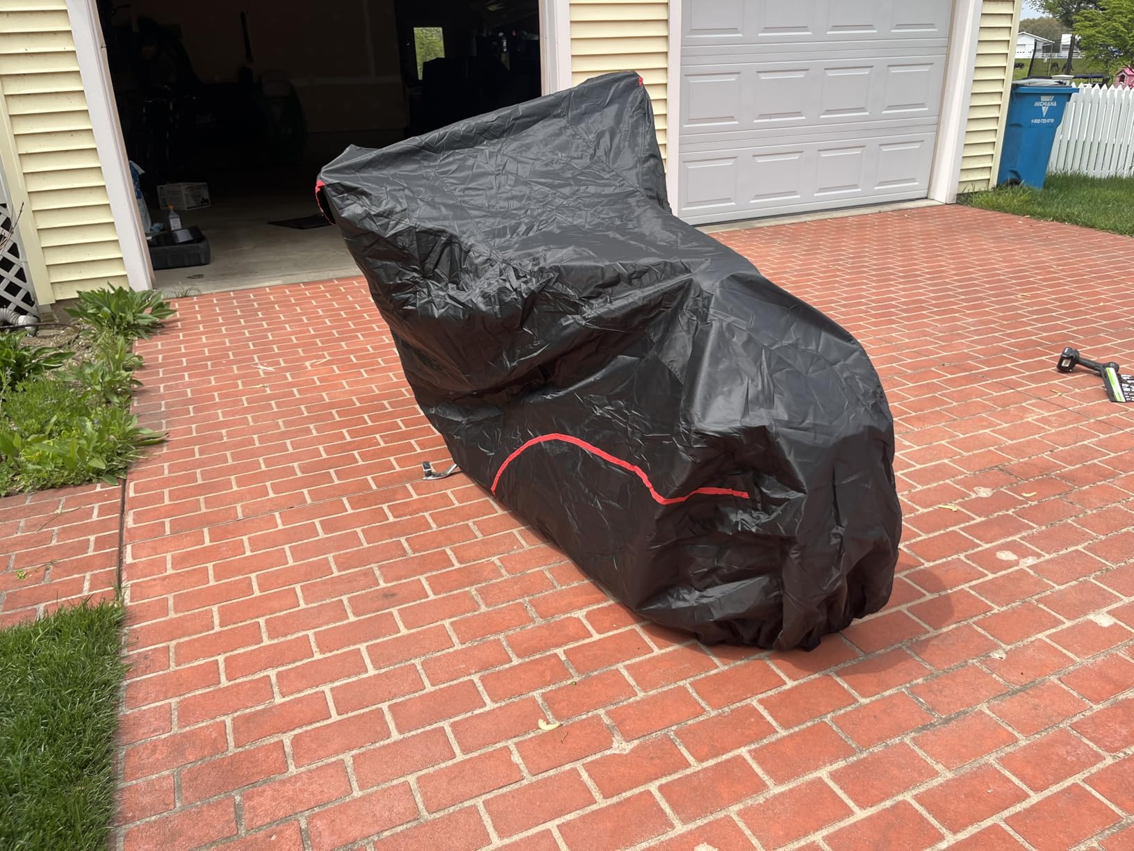 MZS Mobility Scooter Cover, 420D Waterproof Outdoor Protection Electric Scooter Storage Cover Accessories fit up to 48 inch 3 or 4 Wheel Scooters - Vents Night Reflective Buckle Lock-Holes Bag customer photo 1