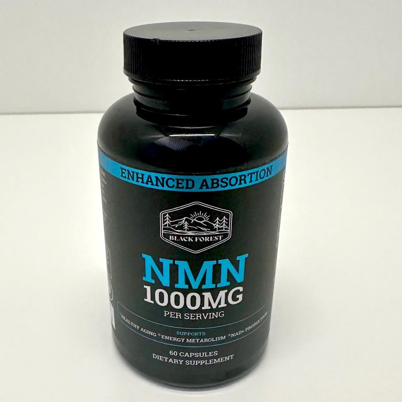 Black Forest NMN Supplements 1000mg (Nicotinamide Mononucleotide) 99% Pure, Stabilized Form, BioPerine® for Enhanced Bioavailability (60 Capsules) (NMN 1000mg per Serving) NAD Supplement for NAD customer photo 2