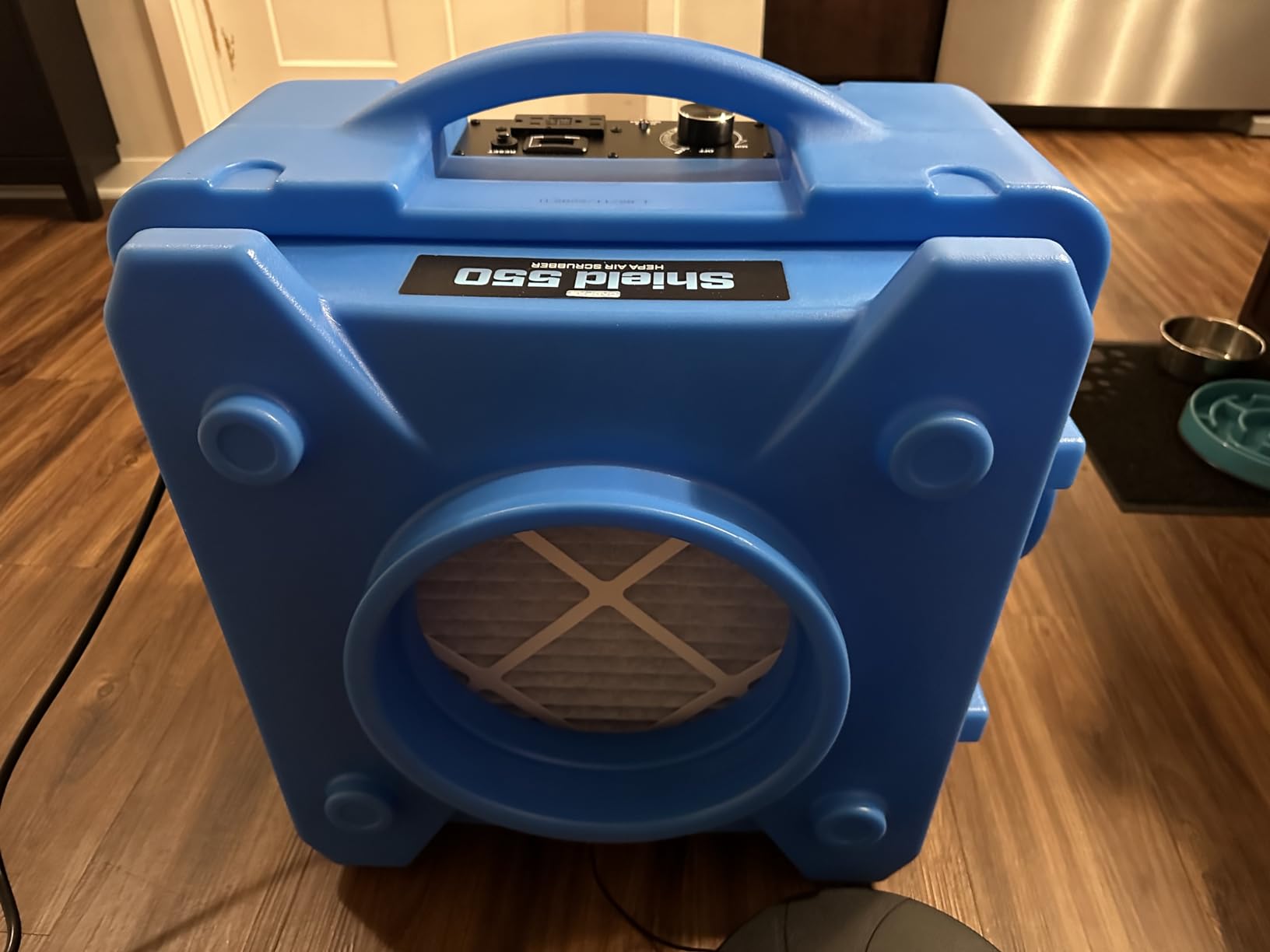 CADPXS Shield-550 Air Scrubber 550 CFM with 3-Stage Filtration | Stackable Negative Air Machine Airborne Cleaner HEPA Scrubber Water Damage Restoration Equipment Commercial Air Purifier Blue customer photo 1