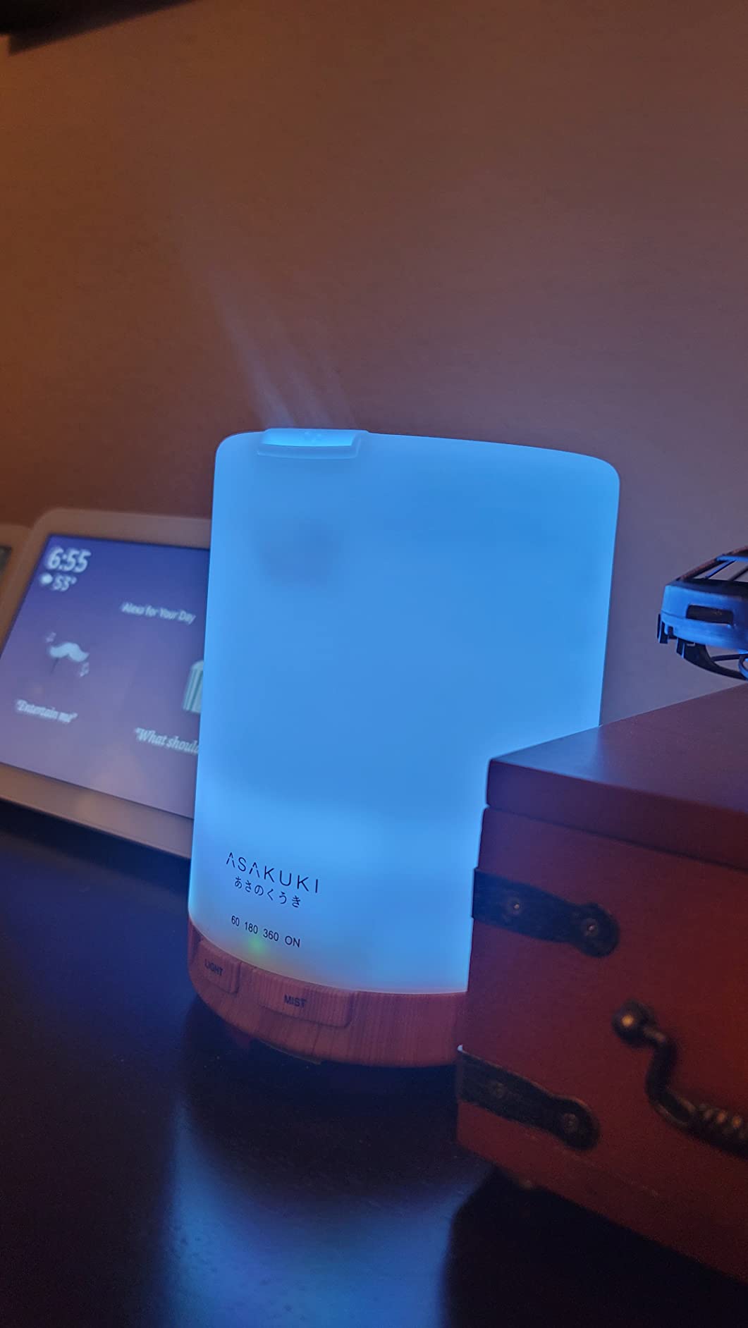 ASAKUKI Essential Oil Diffuser for Home with 6 Essential Oil Sets | 300ml Quiet Diffuser customer photo 1