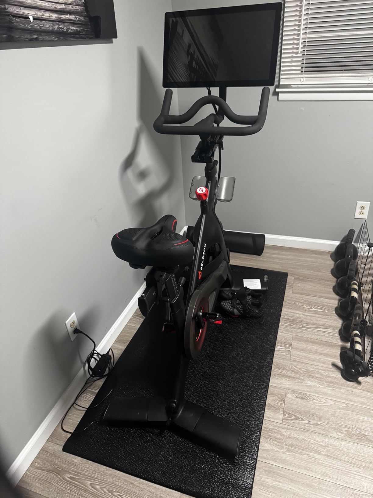 Cycleclub Bike Mat Compatible with Peloton Bike, Elliptical, Treadmill Mat, 6mm Thick, Under Exercise Bike Trainer Pad for Indoor Stationary Spin Bike Gym Equipment Hardwood Floor Carpet Protector customer photo 2